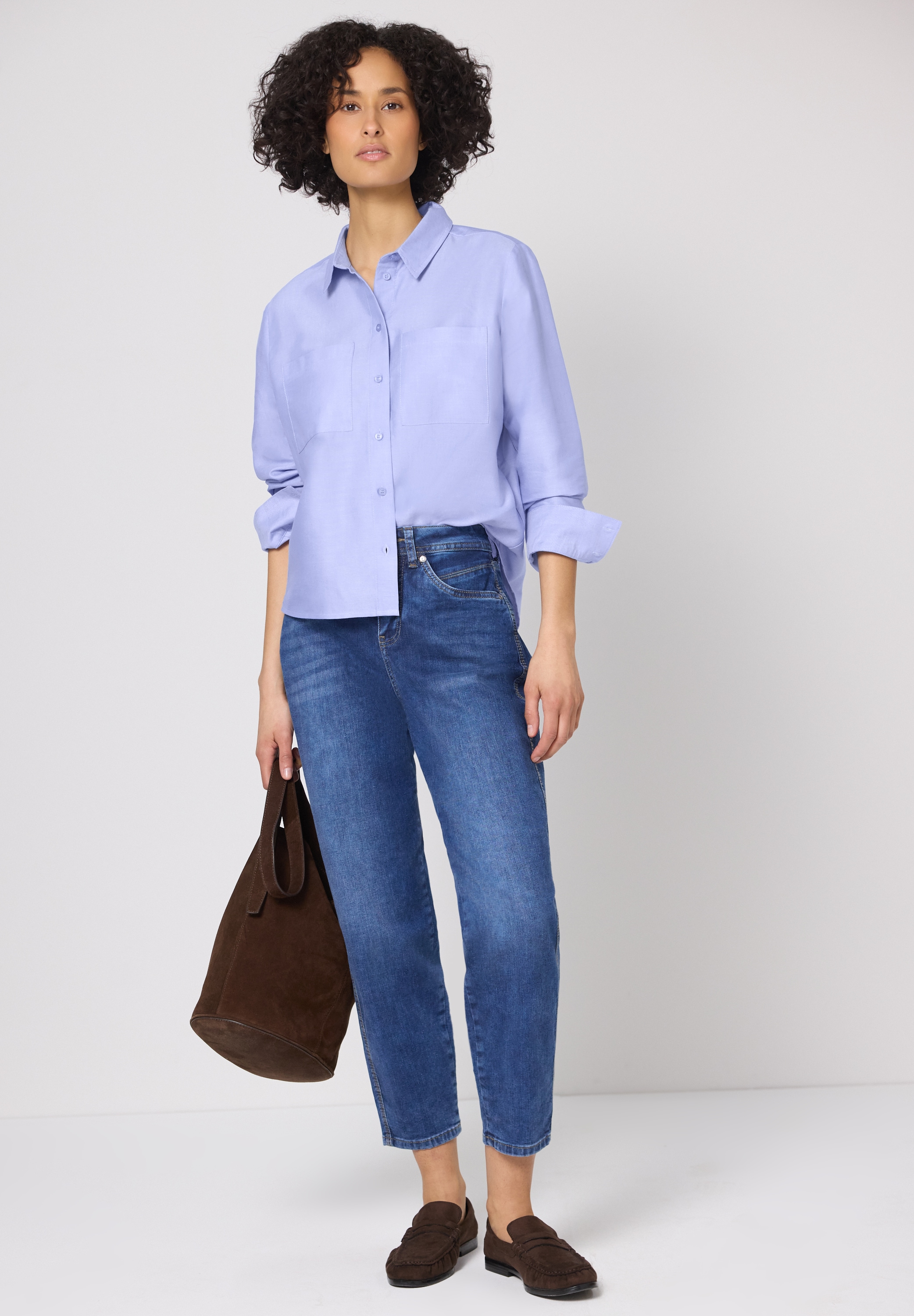 STREET ONE Hemdbluse mit Knopfleiste