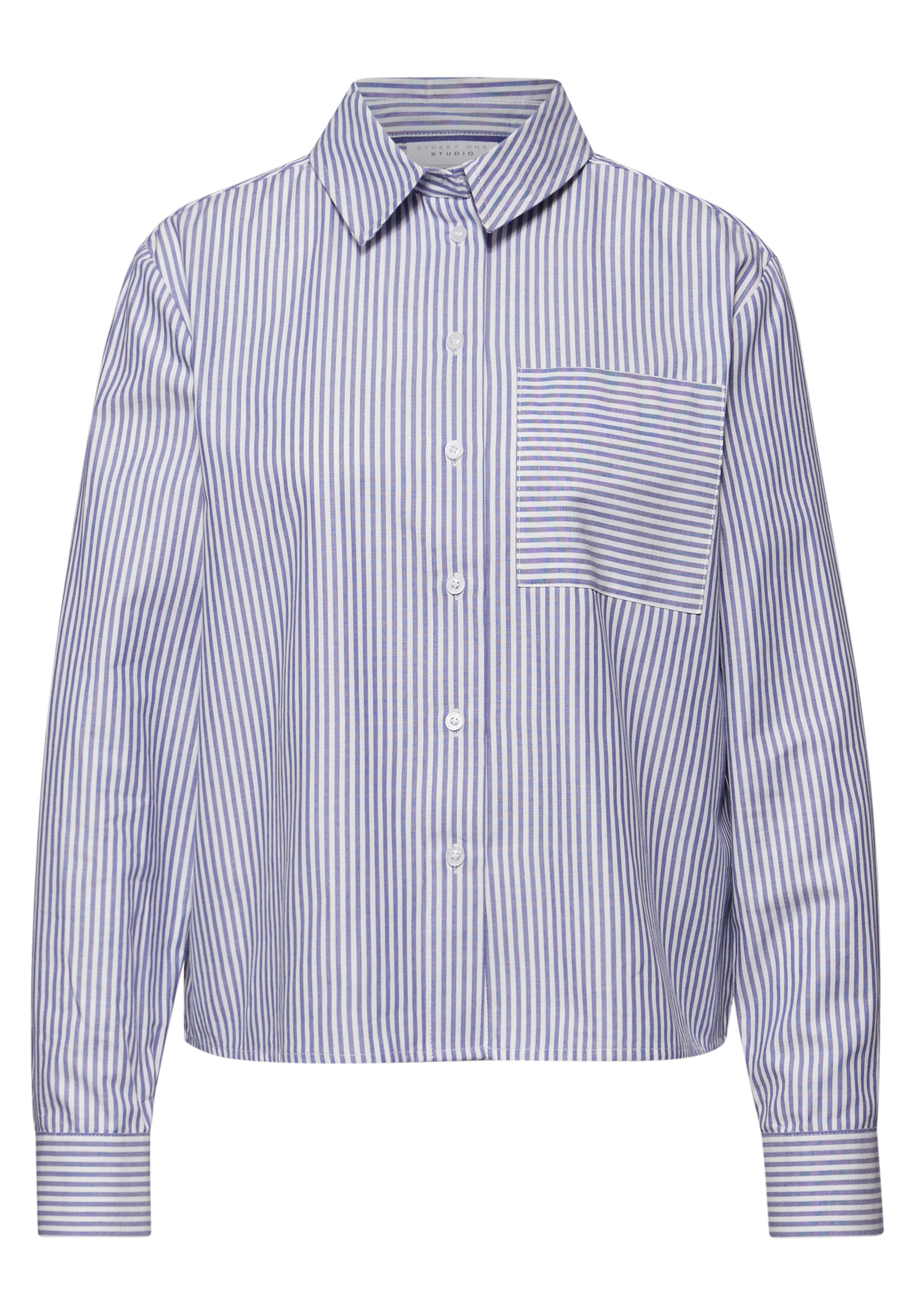 STREET ONE STUDIO Langarmbluse aus reiner Baumwolle