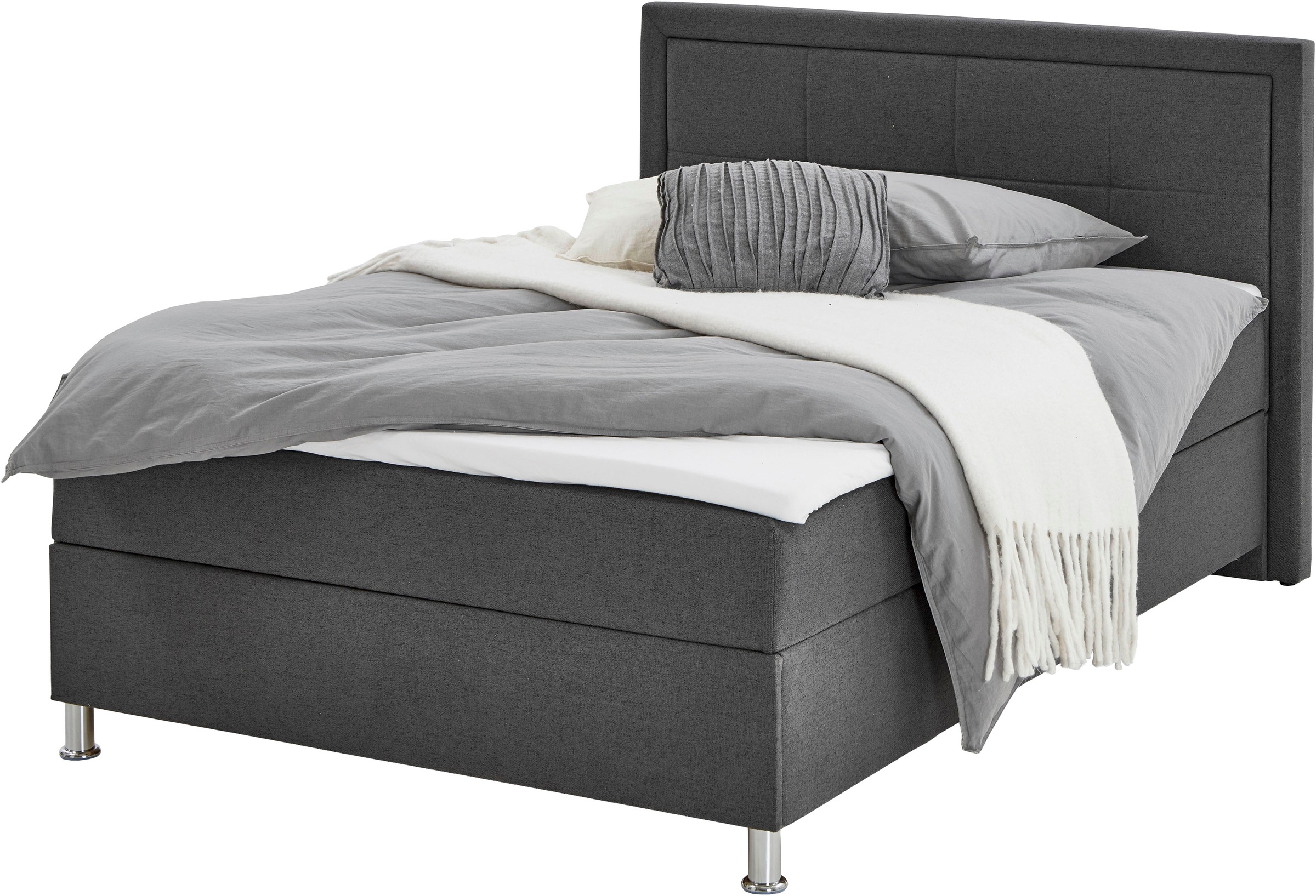 Home affaire "Fergus inkl. Bettkasten und Topper, Breite 120cm" mit Metallf günstig online kaufen