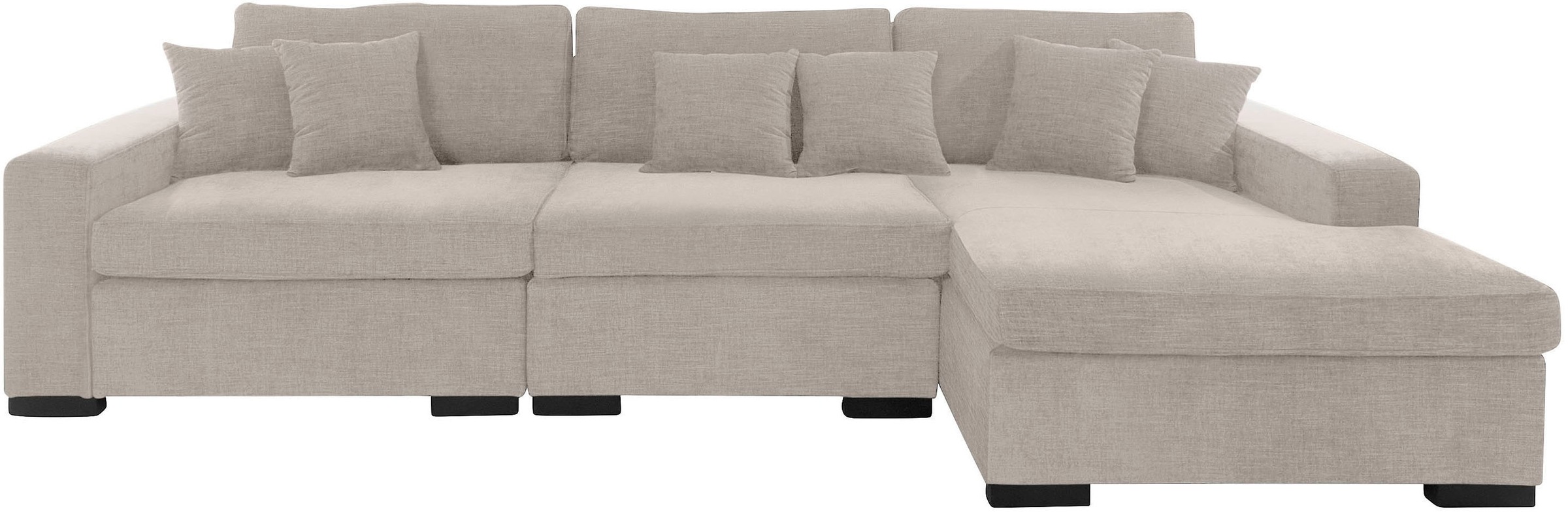 Home affaire Ottomane "Skara L-Form", Lounge-Sofa mit Federkernpolsterung, günstig online kaufen