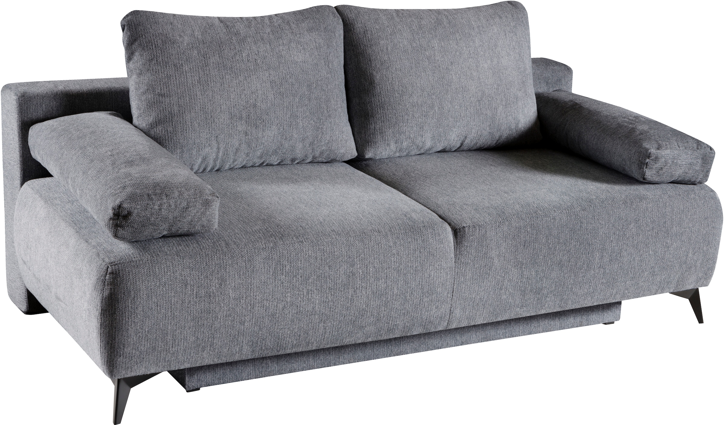 WERK2 Schlafsofa »Viktoria mit Komfortsitz- und Liegehöhe, Breite 200cm,«, bequemes 2-Sitzer Schlafcouch mit Bettkasten