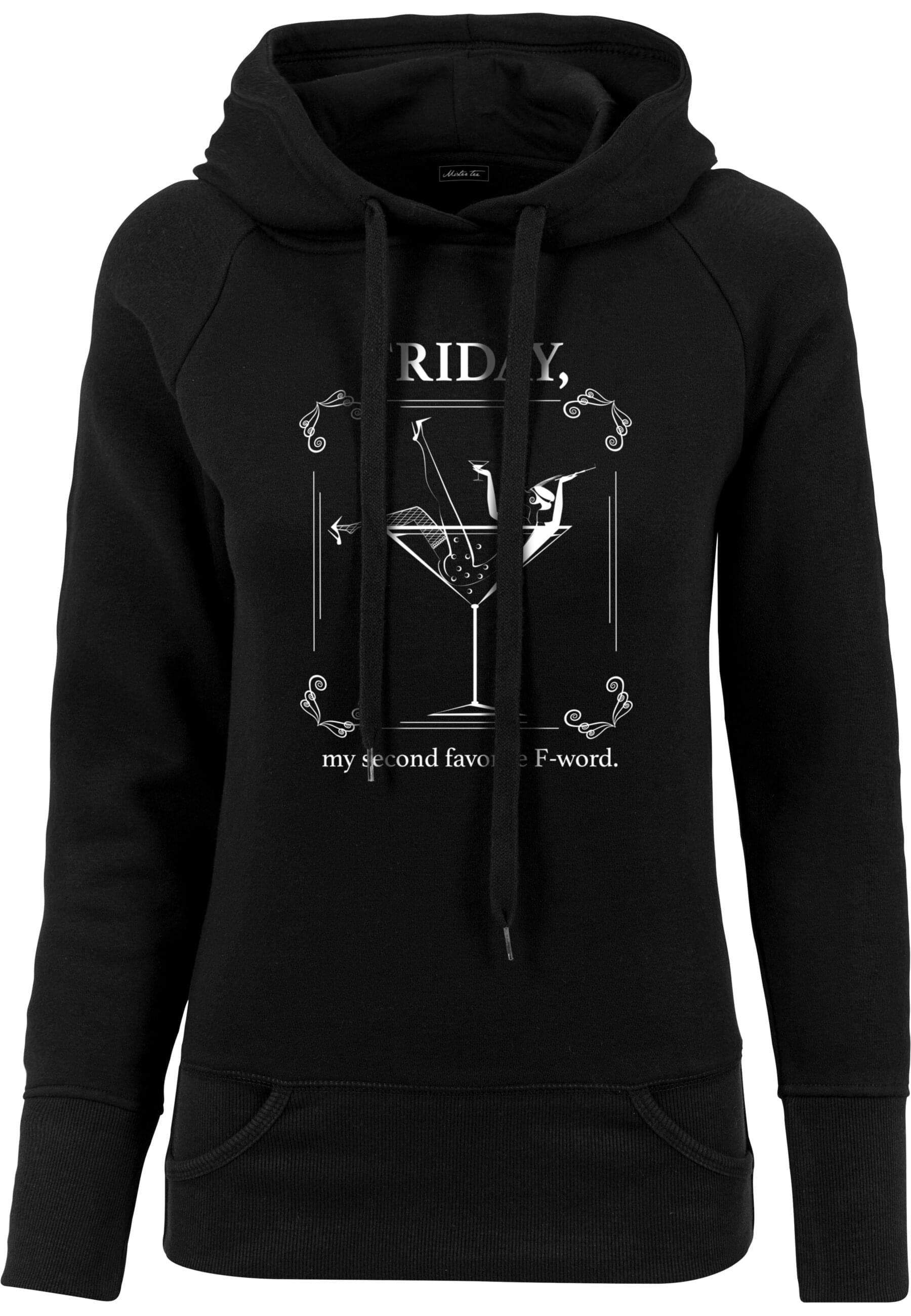 MisterTee Rundhalspullover »MisterTee Damen Ladies F-Word Hoody«, (1 tlg.)