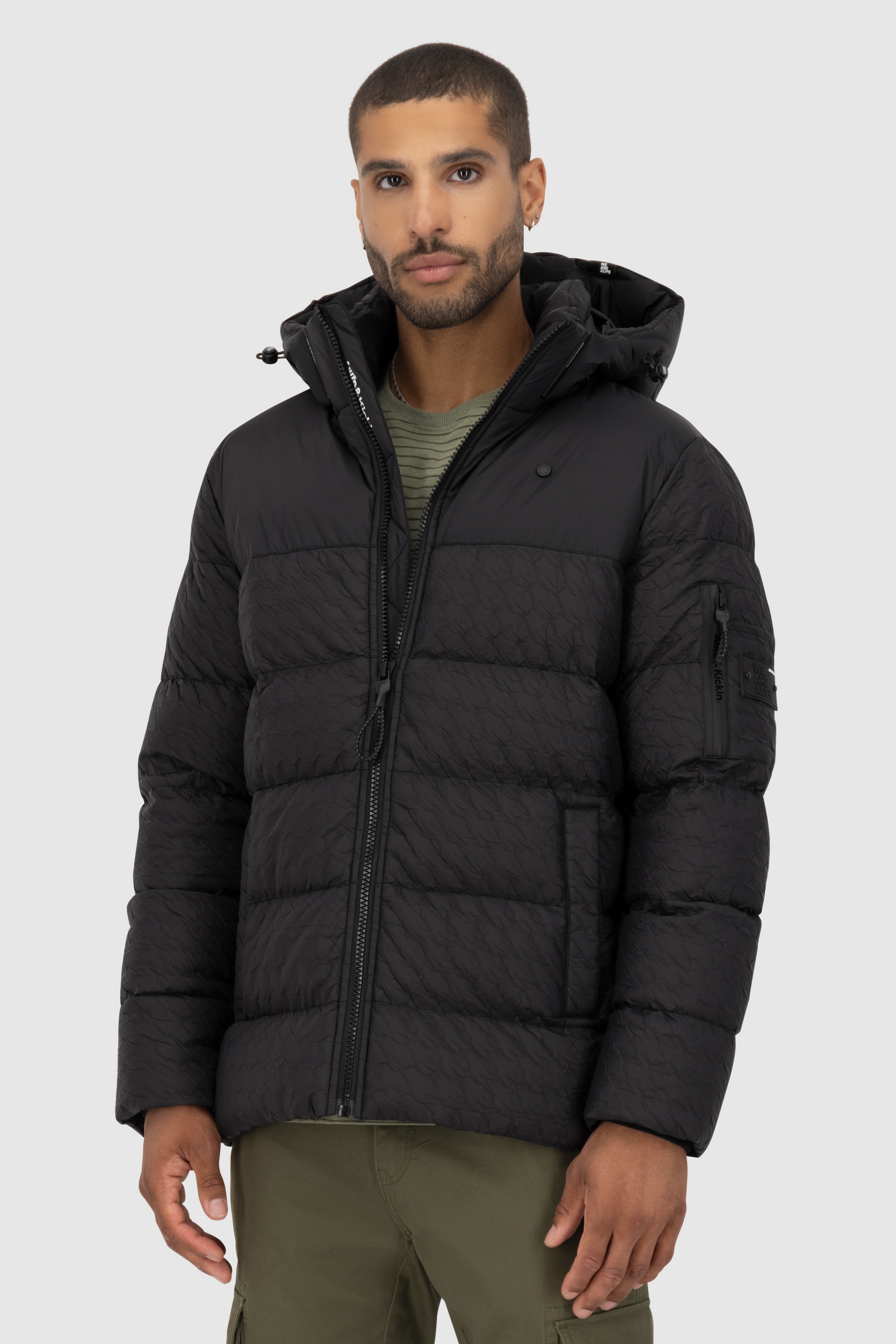 Alife & Kickin Winterjacke »Herren BeatAK A«, Warme gefütterte Herrenwinterjacke mit abnehmbarer Kapuze