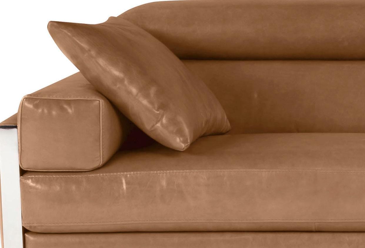 CALIA ITALIA Dekokissen »Romeo« in gewachstes Anilin-Leder