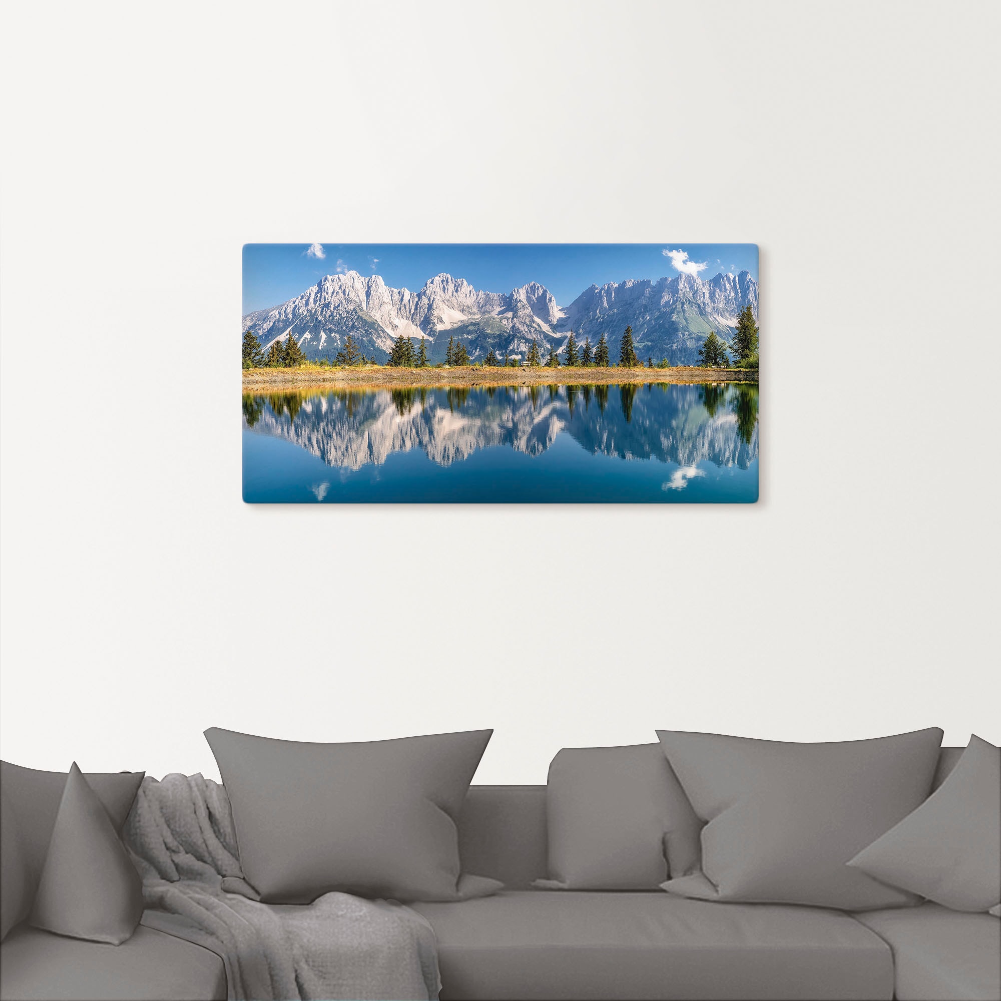 Artland Wandbild »Kaisergebirge Tirol«, Berge & Alpenbilder, (1 St.), als Alubild, Outdoorbild, Leinwandbild, Poster, Wandaufkleber