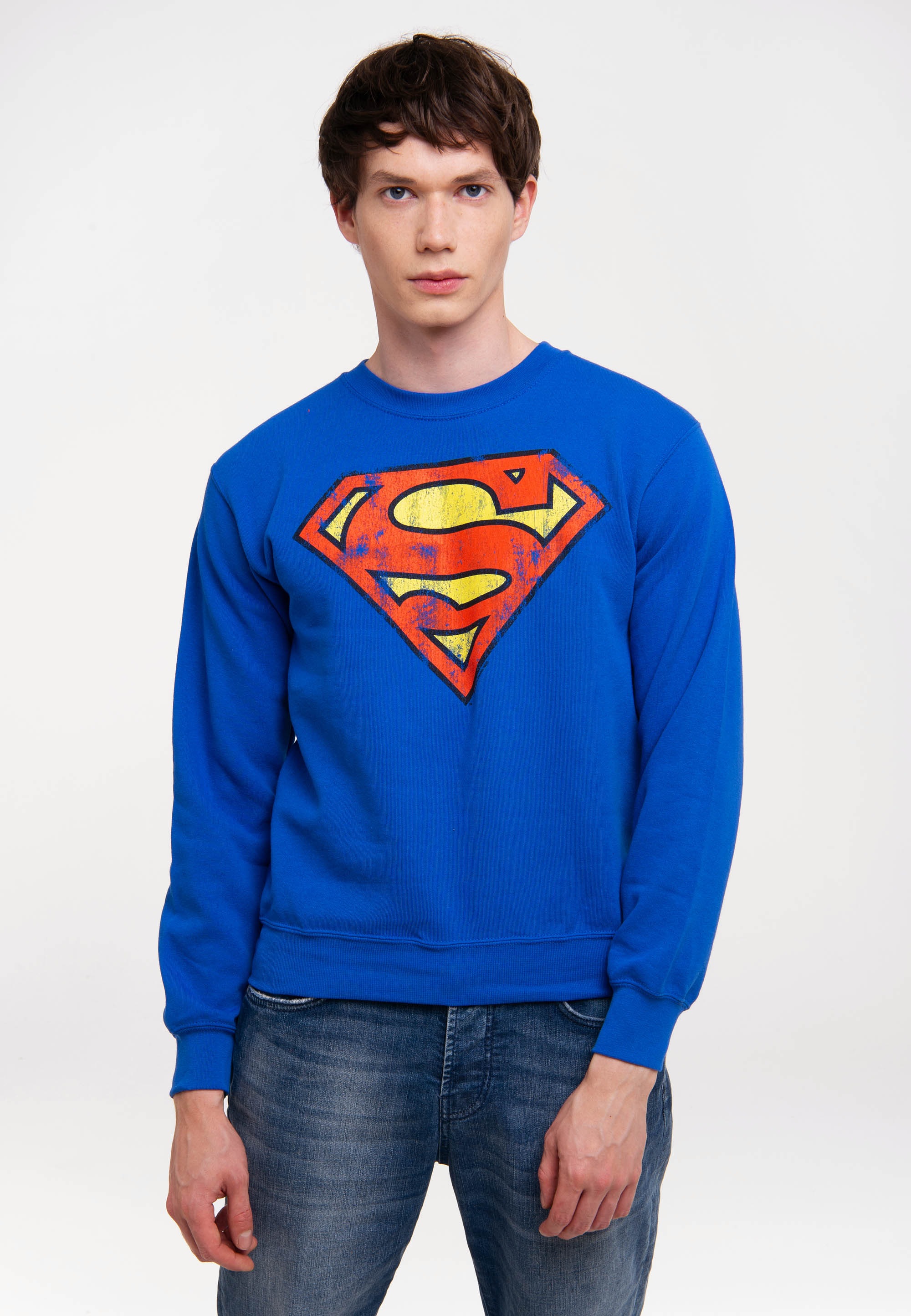 Strickpullover »DC Comics«, mit Superman-Logo
