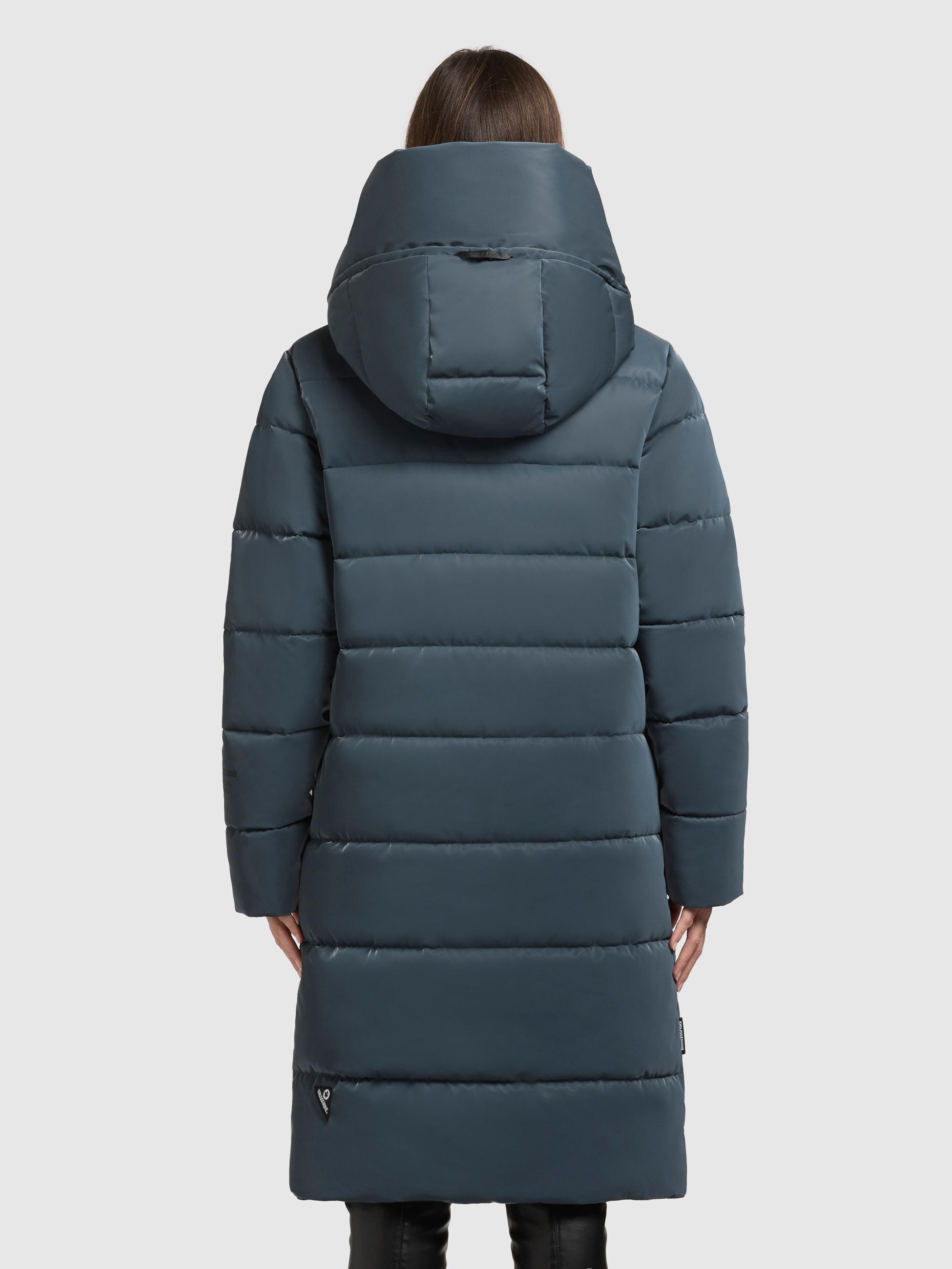 khujo Steppmantel »Jilias6 Shiny« Wintermantel aus einem auffällig glänzendem Material