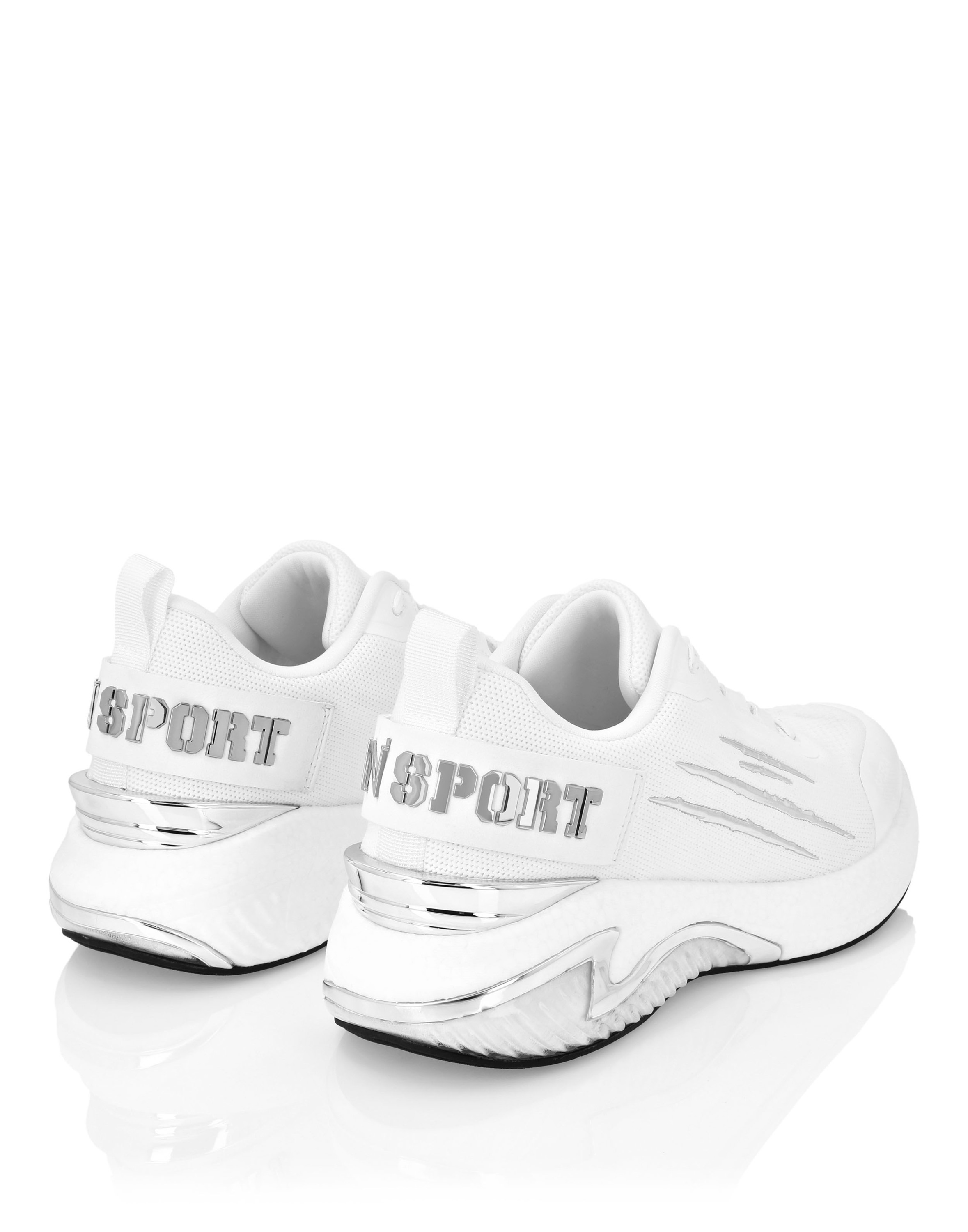Sneaker PLEIN SPORT "Runner Sneaker", Damen, Gr. 39, Normalschaft, 01, weiß, Schuhe Sneaker 3