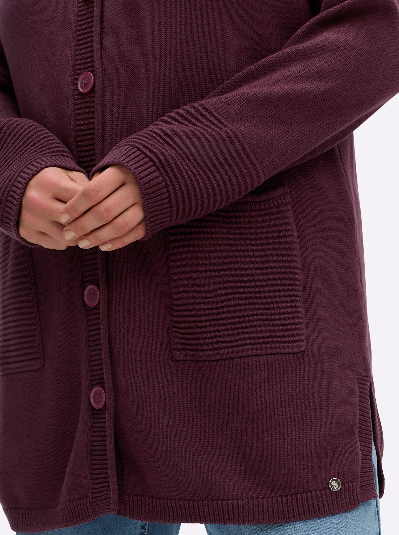 Sheego Longstrickjacke