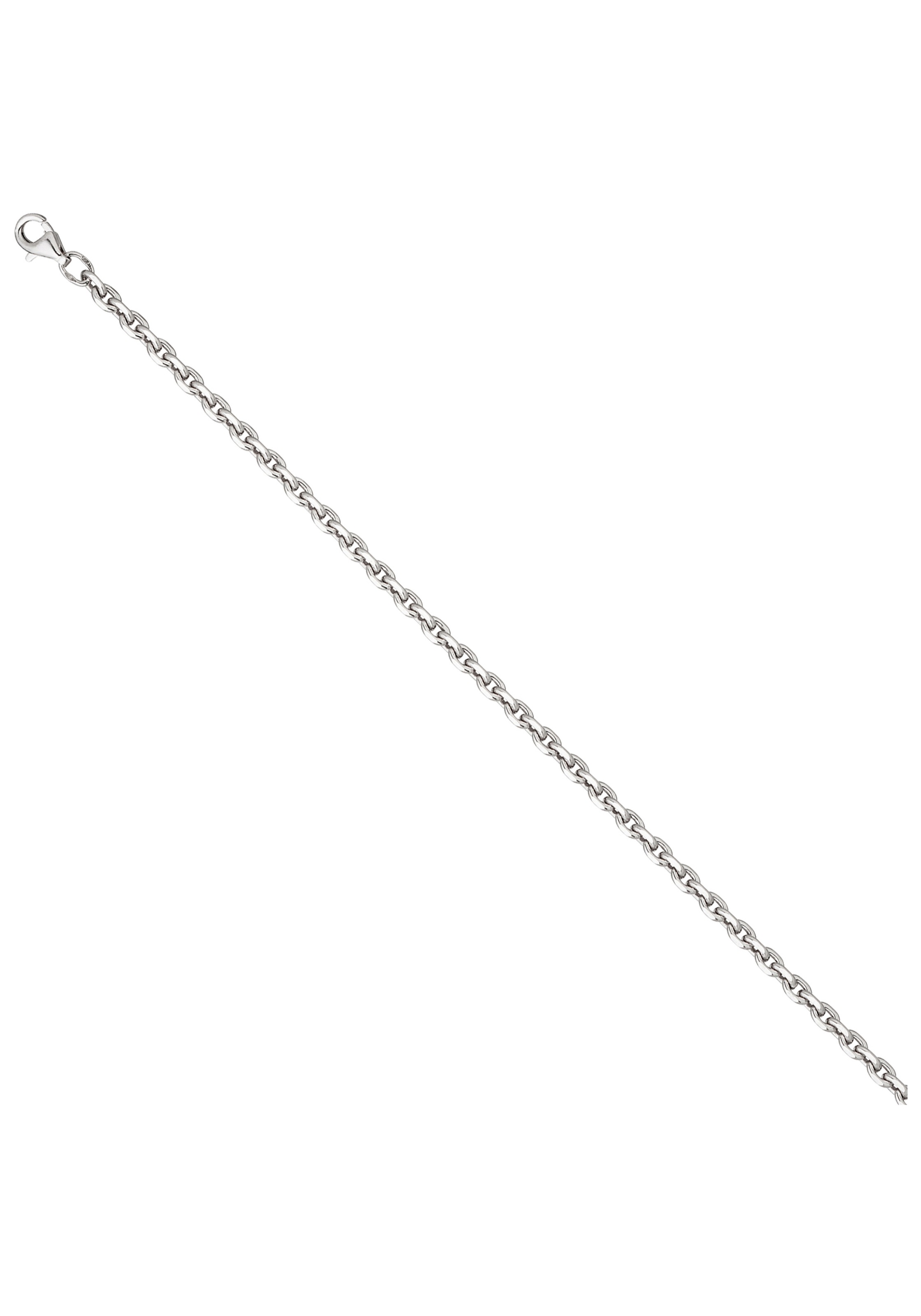 JOBO Silberkette, Ankerkette 925 Silber diamantiert 50 cm