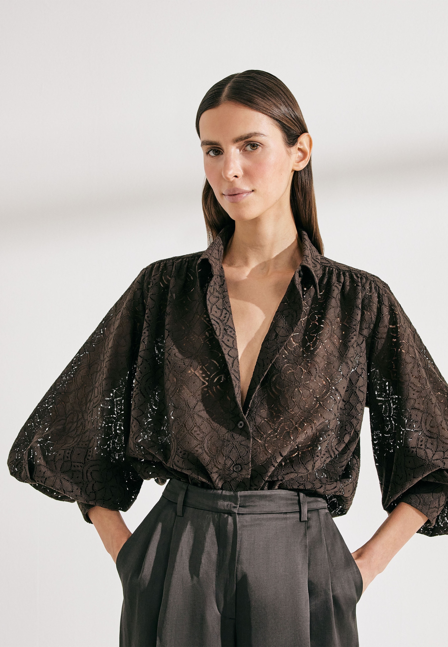 seidensticker Hemdbluse 1/1 Kragen Uni