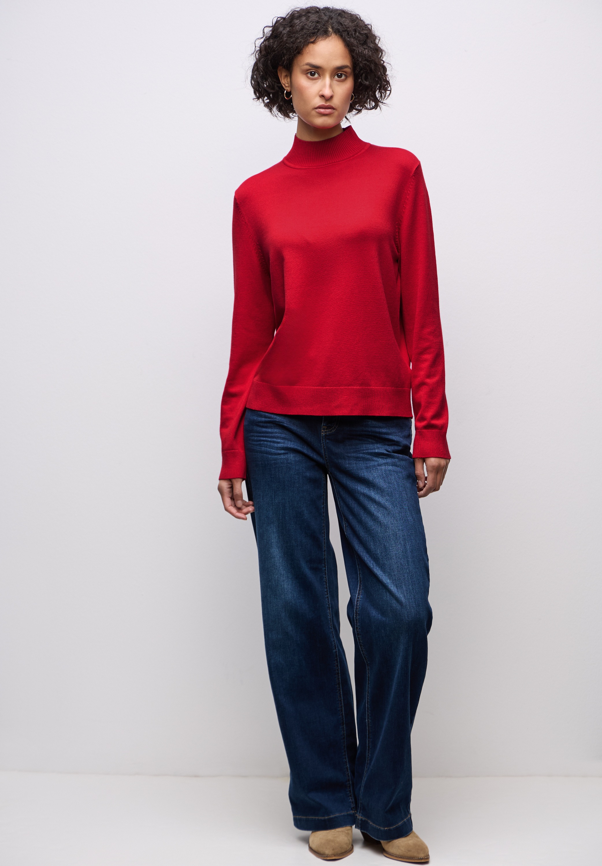 STREET ONE Rollkragenpullover Feinstrick