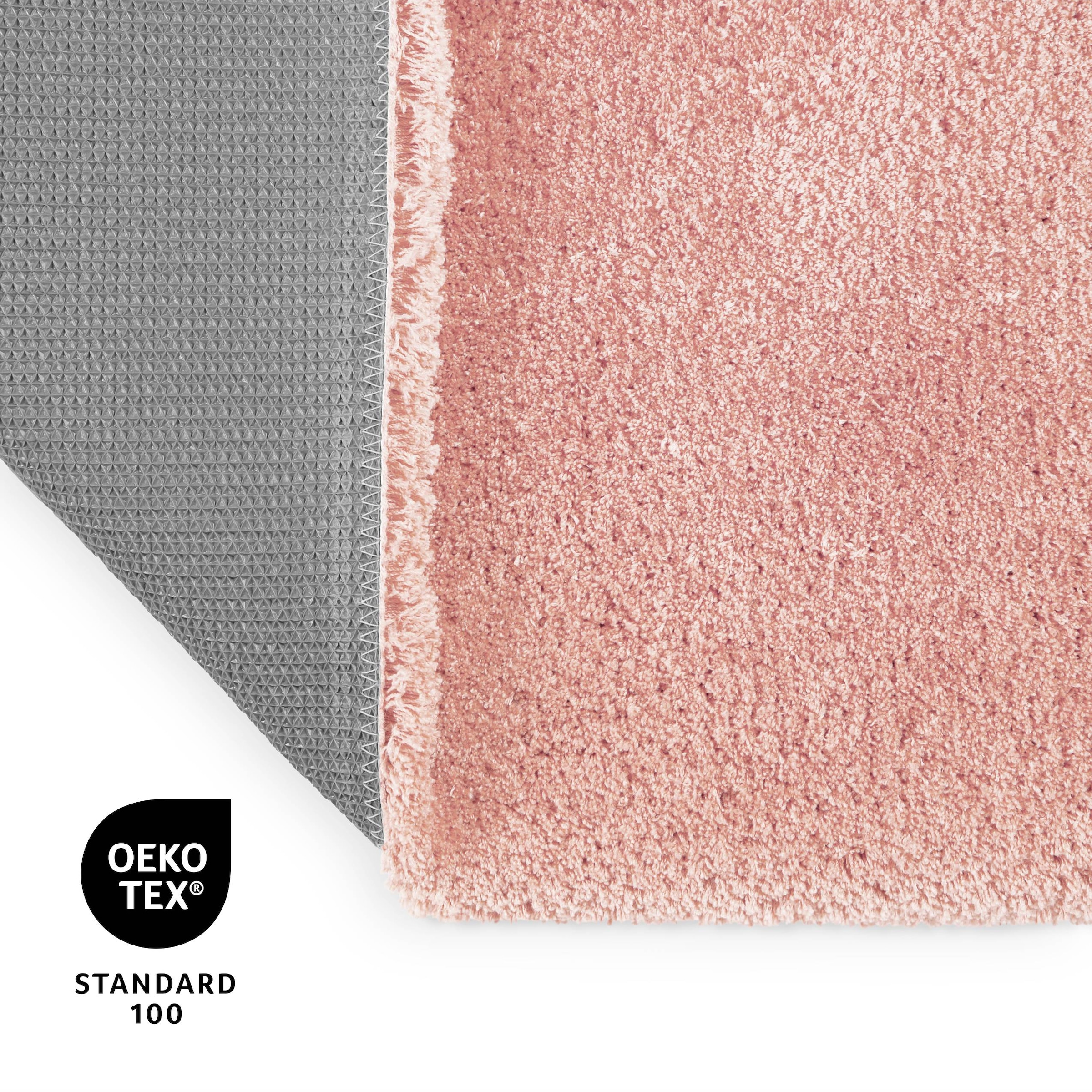 OTTO home Badematte »Kaarin«, rutschhemmend beschichtet, schnell trocknend, Badteppich, getuftet, flauschig, hochflor, große Farbauswahl