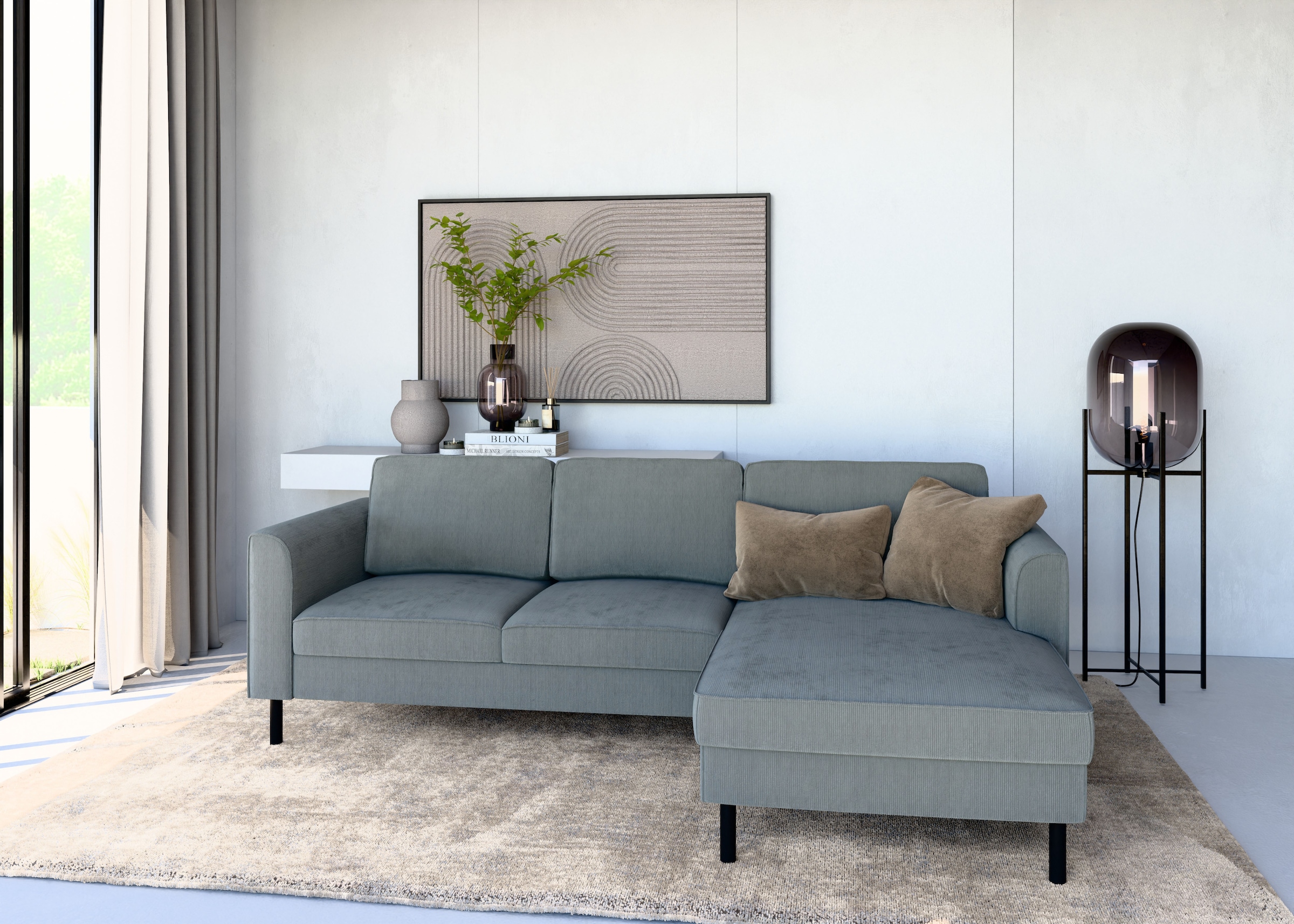 Home affaire Ecksofa "Booster Couch wahlweise mit Schlaffunktion und Bettka günstig online kaufen