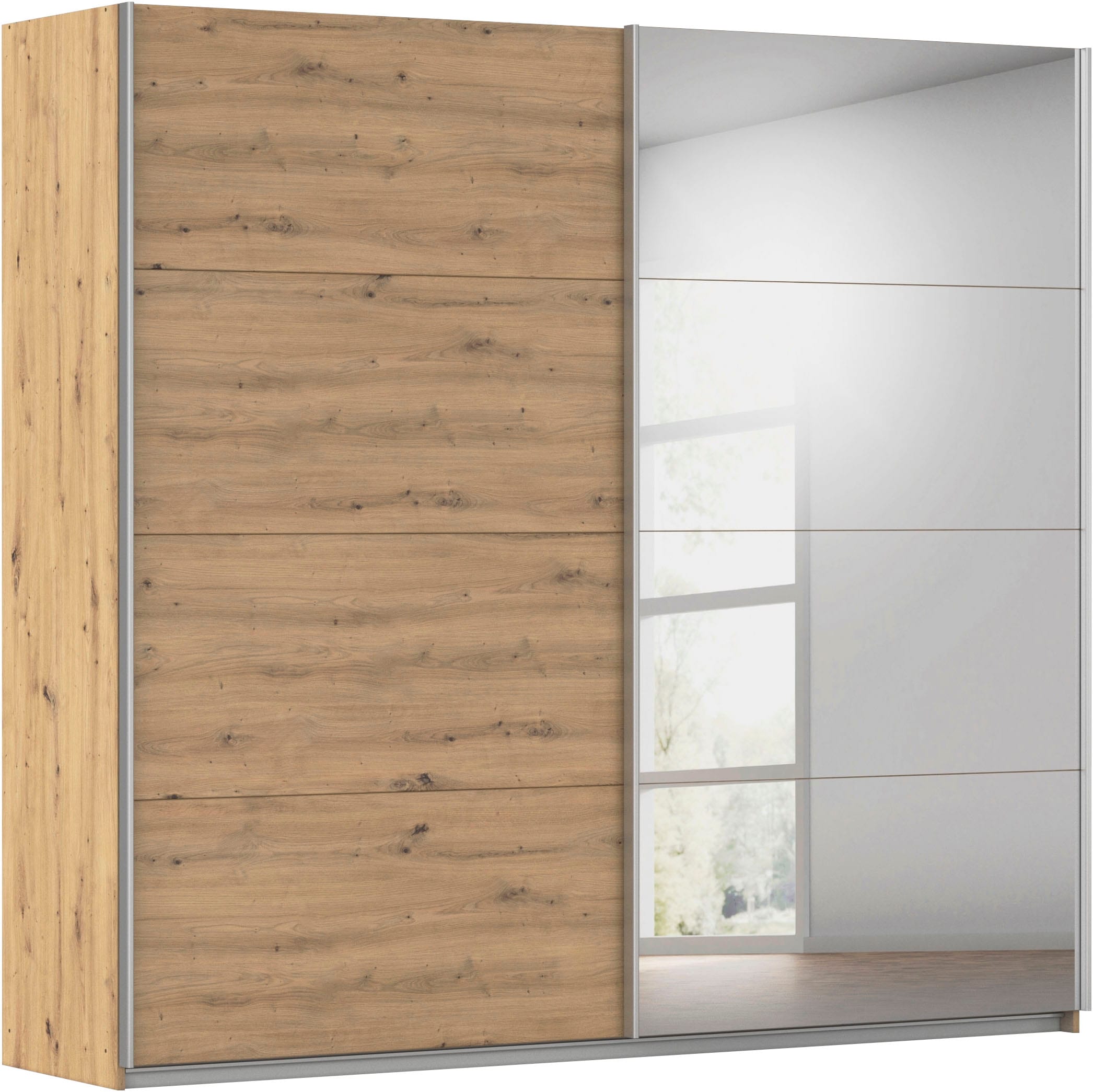 OTTO home Kleiderschrank "Mehrzweckschrank Schwebetürenschrank Mietswohnung Schlafzimmer CORTONA" erhältlich in Breite: 136/181/203/226/271/315/360 cm, Höhe: 210/229 cm, in 3 Ausstattungen BASIC/CLASSIC/PREMIUM (SOFT-CLOSE) MADE IN GERMANY