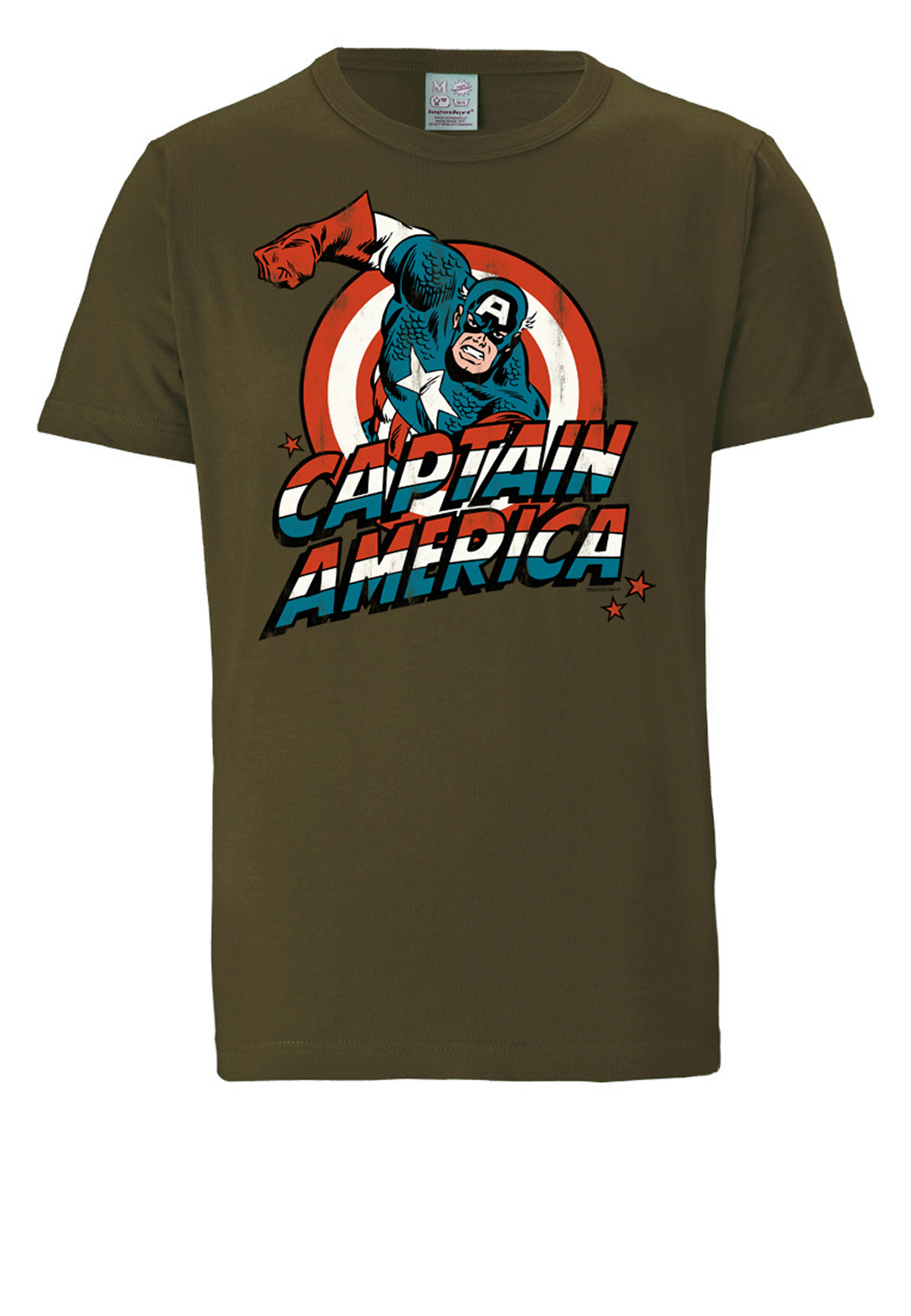 Thumbnail - LOGOSHIRT T-Shirt "Marvel – Captain America" mit trendigem Superhelden-Print