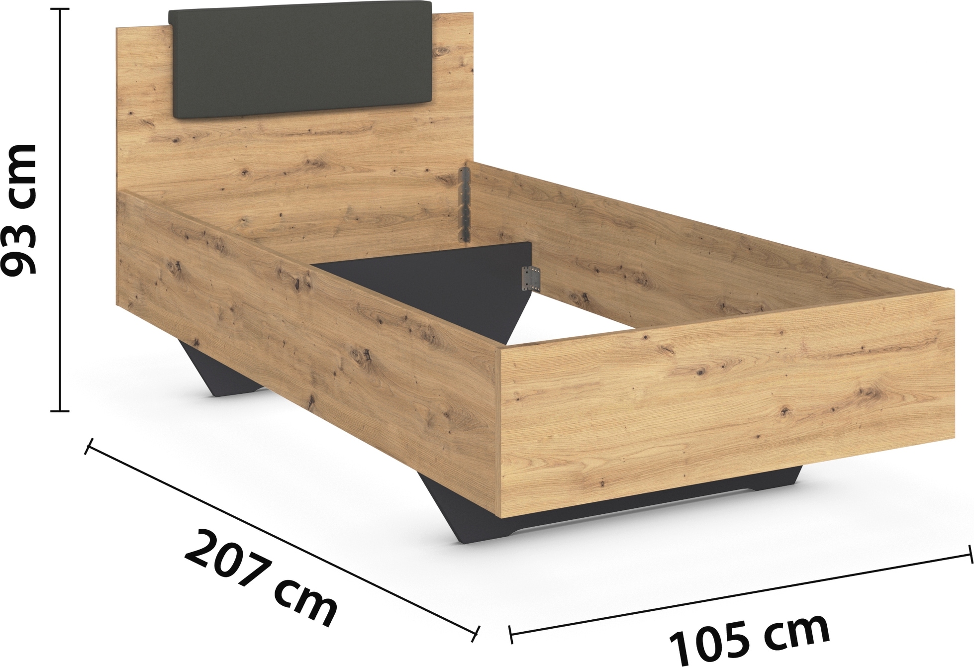 rauch Schlafzimmer-Set »Komplettzimmer Komplettschlafzimmer Schlafzimmer-Set (3-St.) MAIKA«, (Set, 3 tlg.), Schrank 3 Breiten, 2 Höhen, Bett 100 cm, Nachttisch MADE IN GERMANY