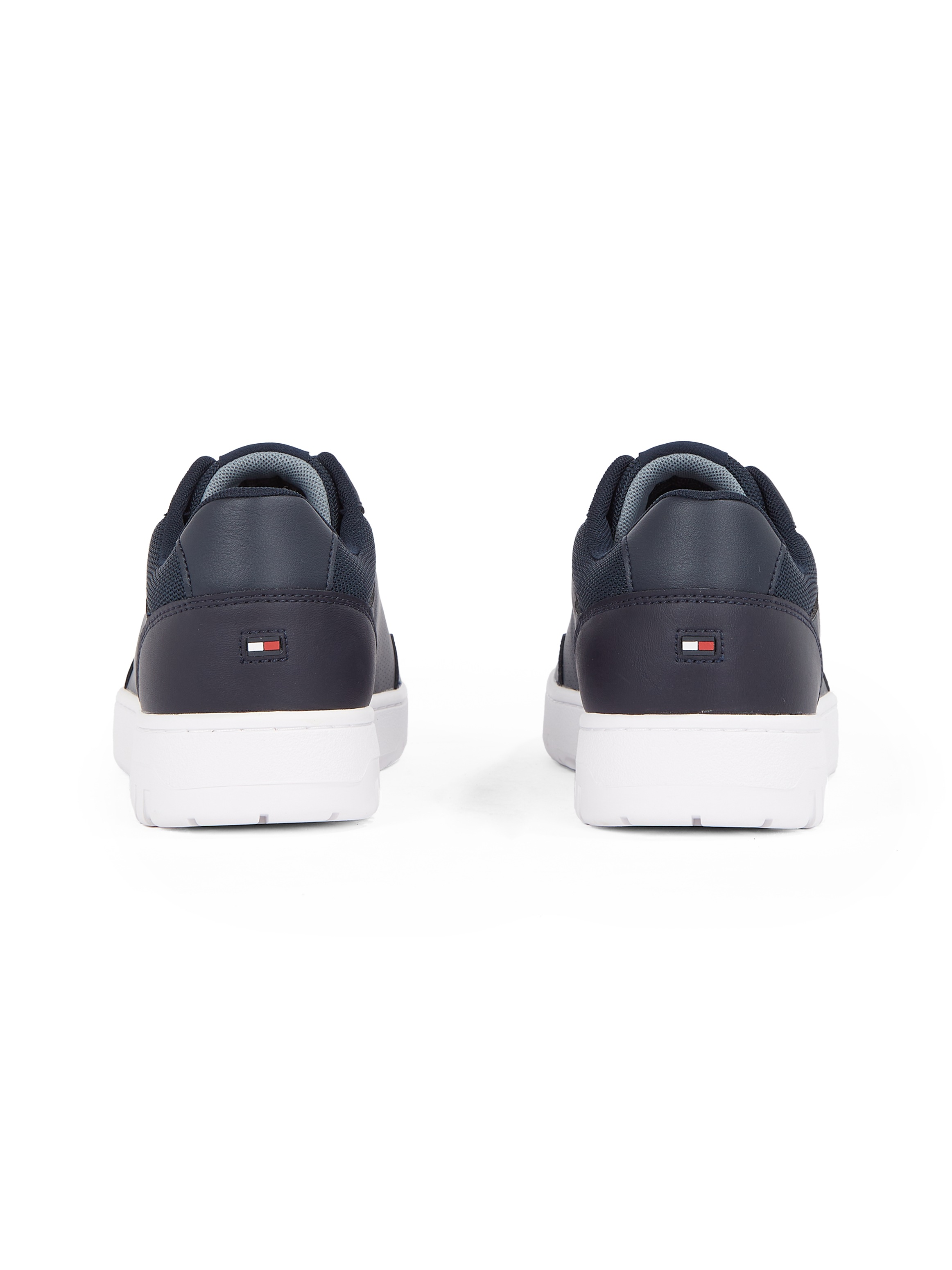 Thumbnail - Tommy Hilfiger Sneaker "TH BASKET CORE LTH PINPERF", Freizeitschuh, Halbschuh, Schnürschuh mit gepolstertem Schaftrand
