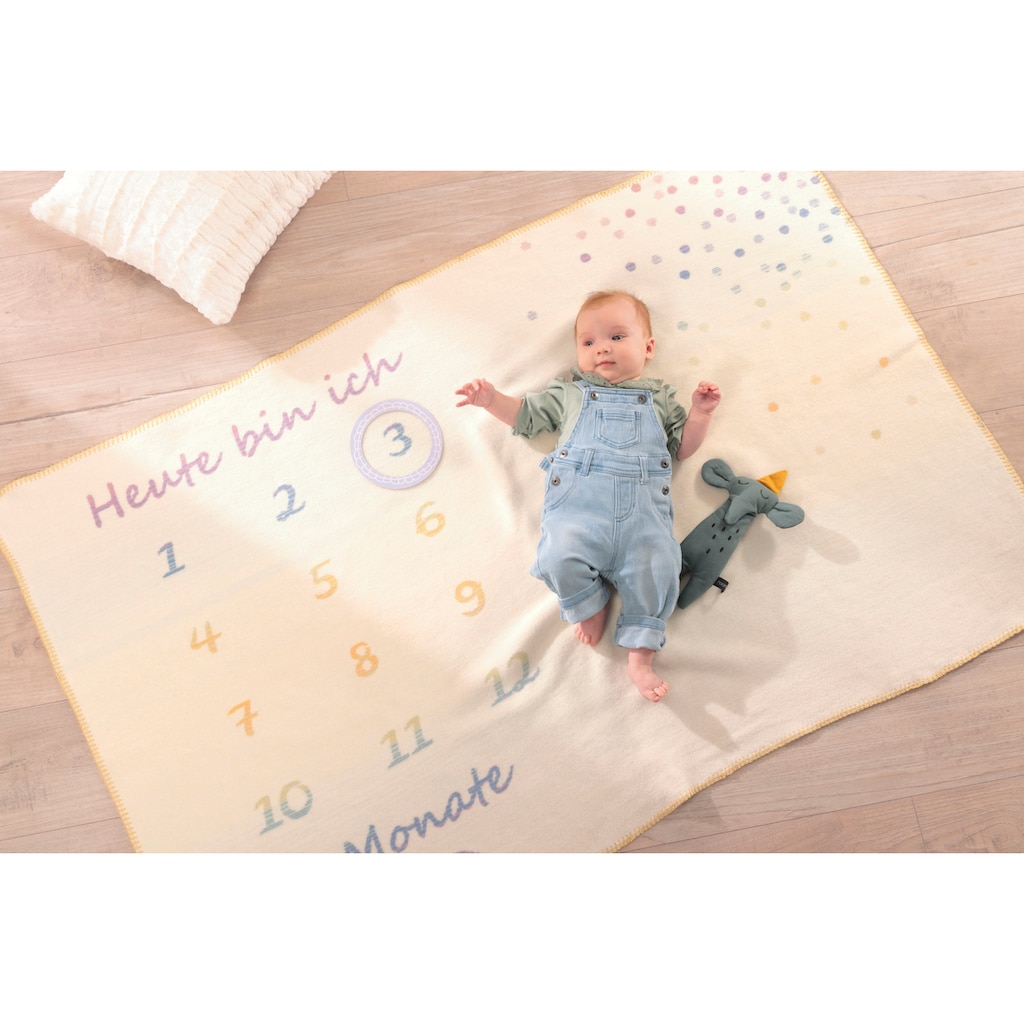 Biederlack Babydecke »Babydecke Milestone«