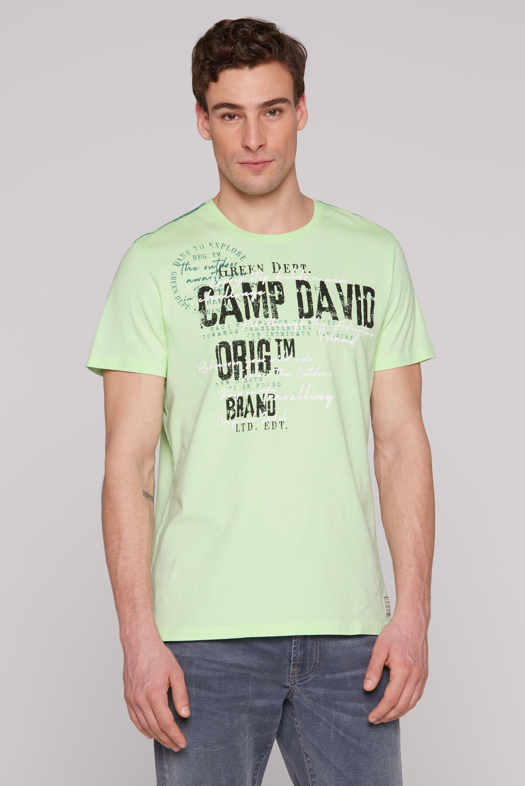 CAMP DAVID Rundhalsshirt, aus Baumwolle günstig online kaufen