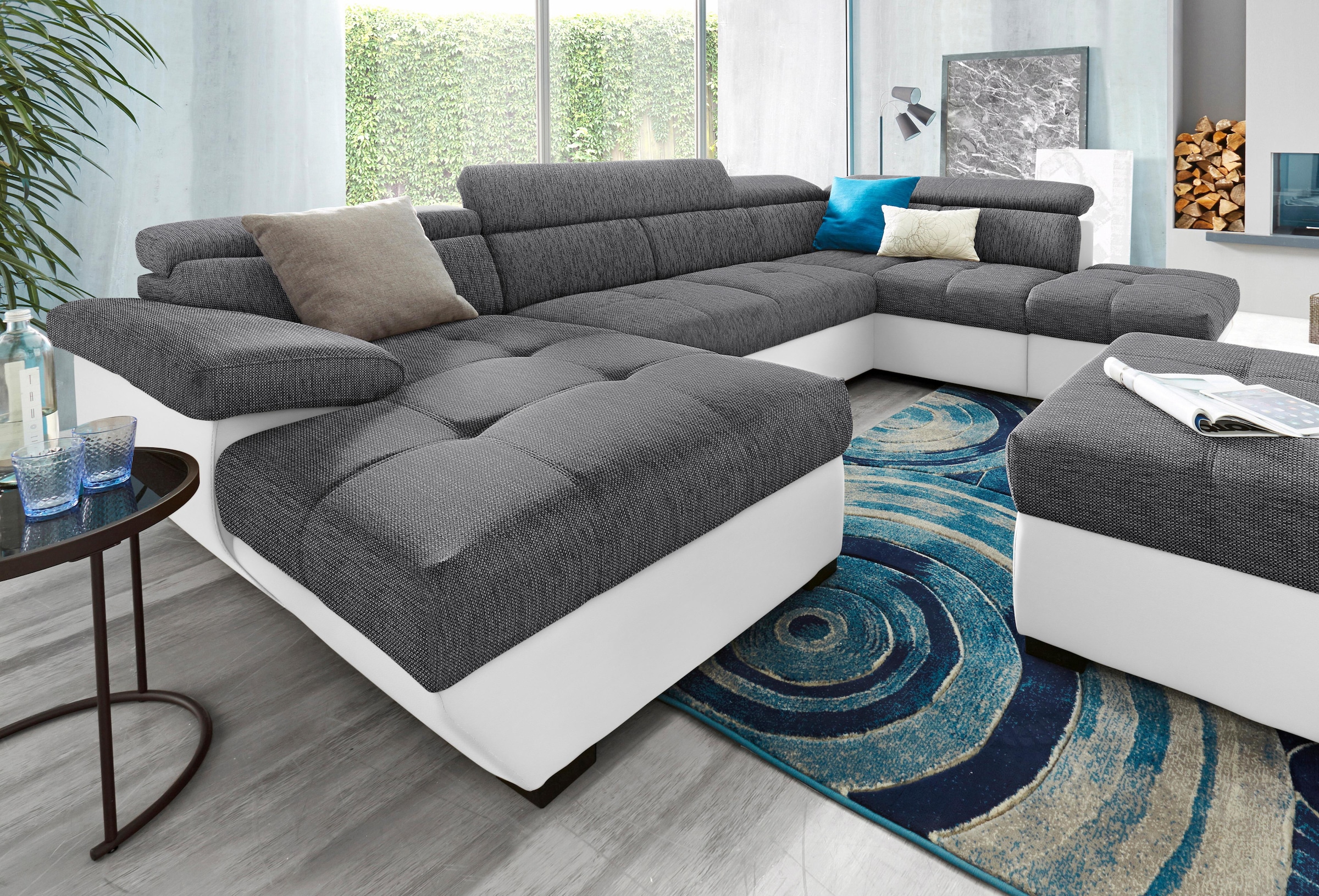 COTTA Wohnlandschaft "Speedway U-Form" mit Kopfteilverstellung, wahlweise m günstig online kaufen