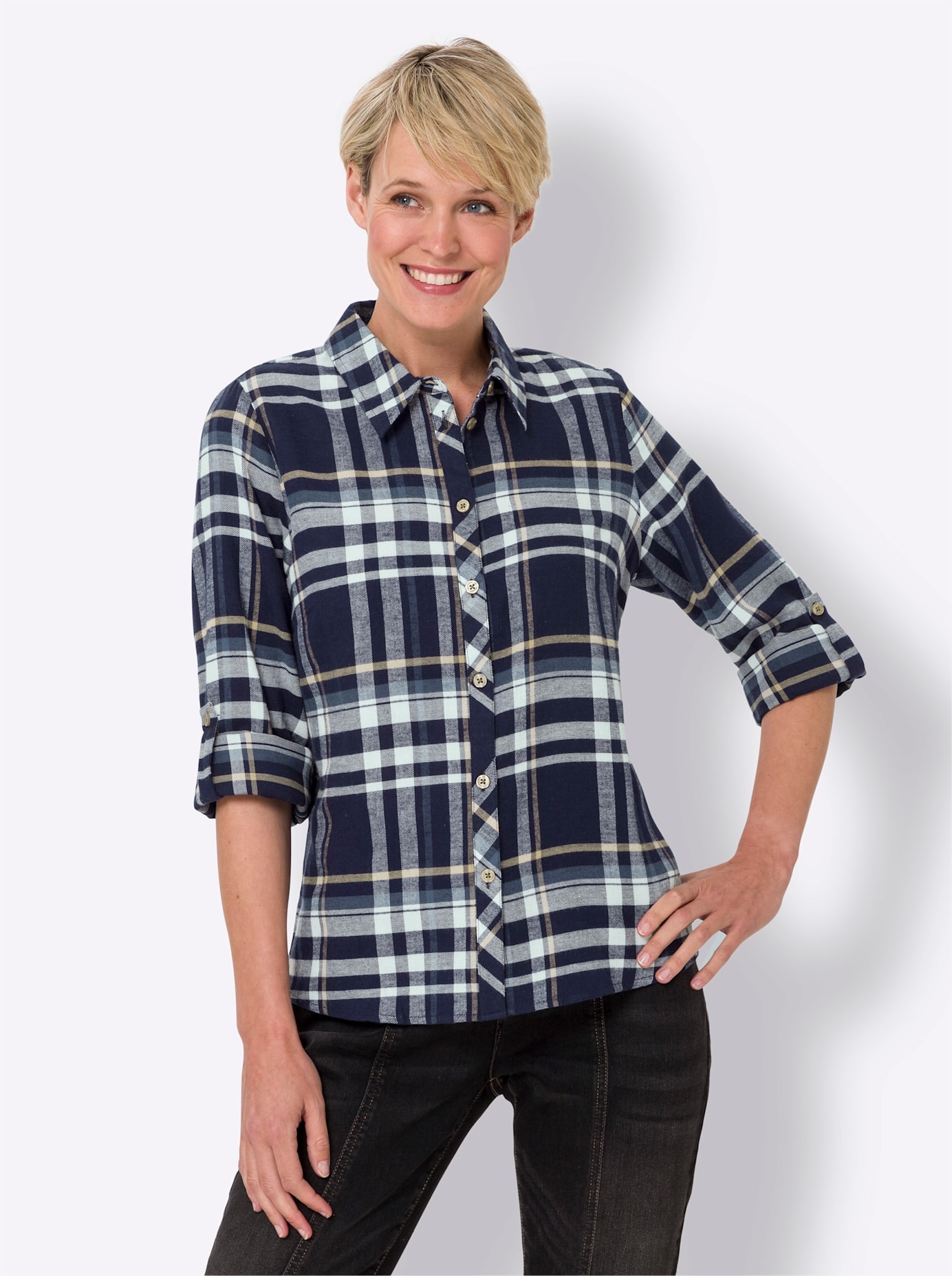 Classic Basics Flanellbluse