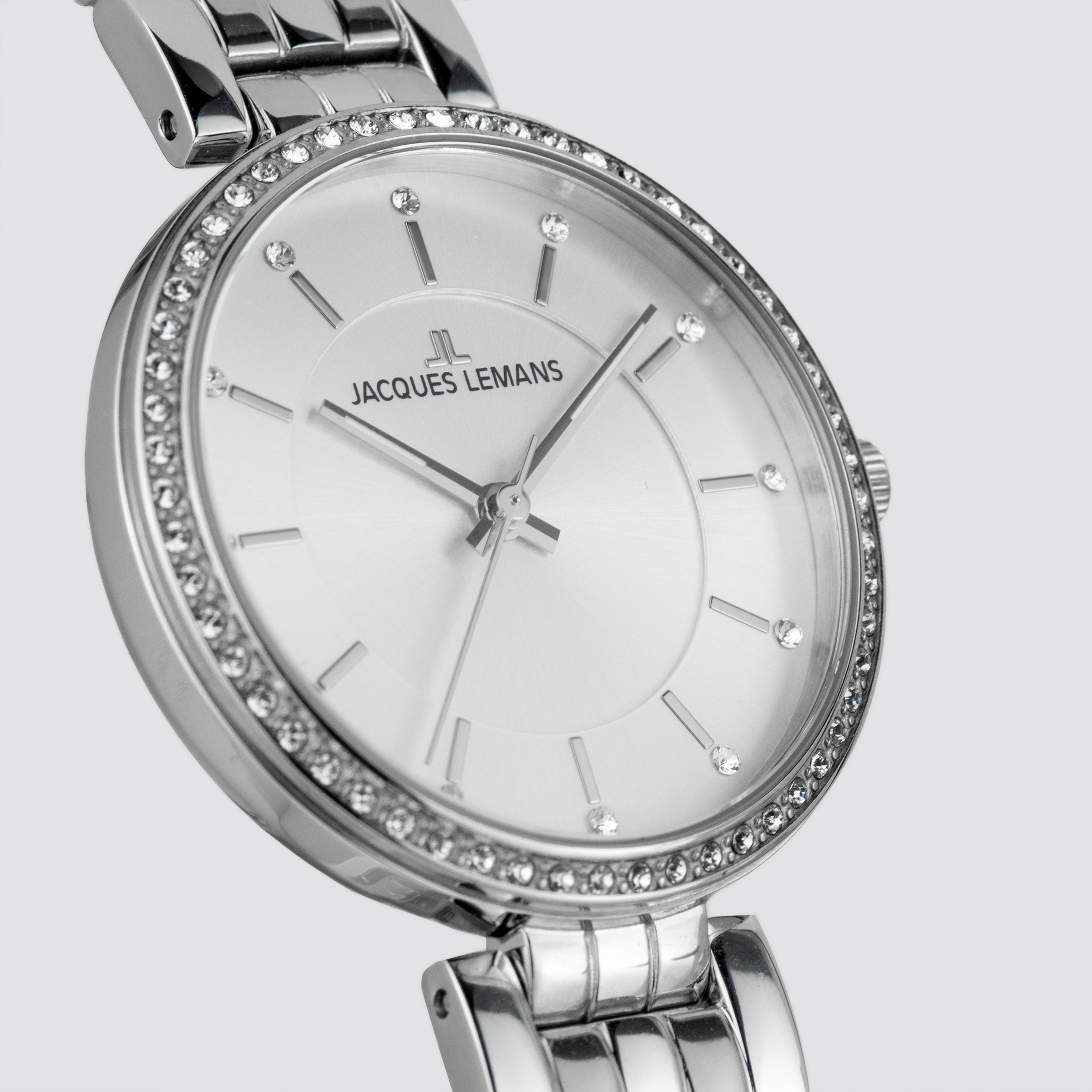 Jacques Lemans Quarzuhr »Milano« Armbanduhr, Damenuhr, Edelstahlarmband, analog