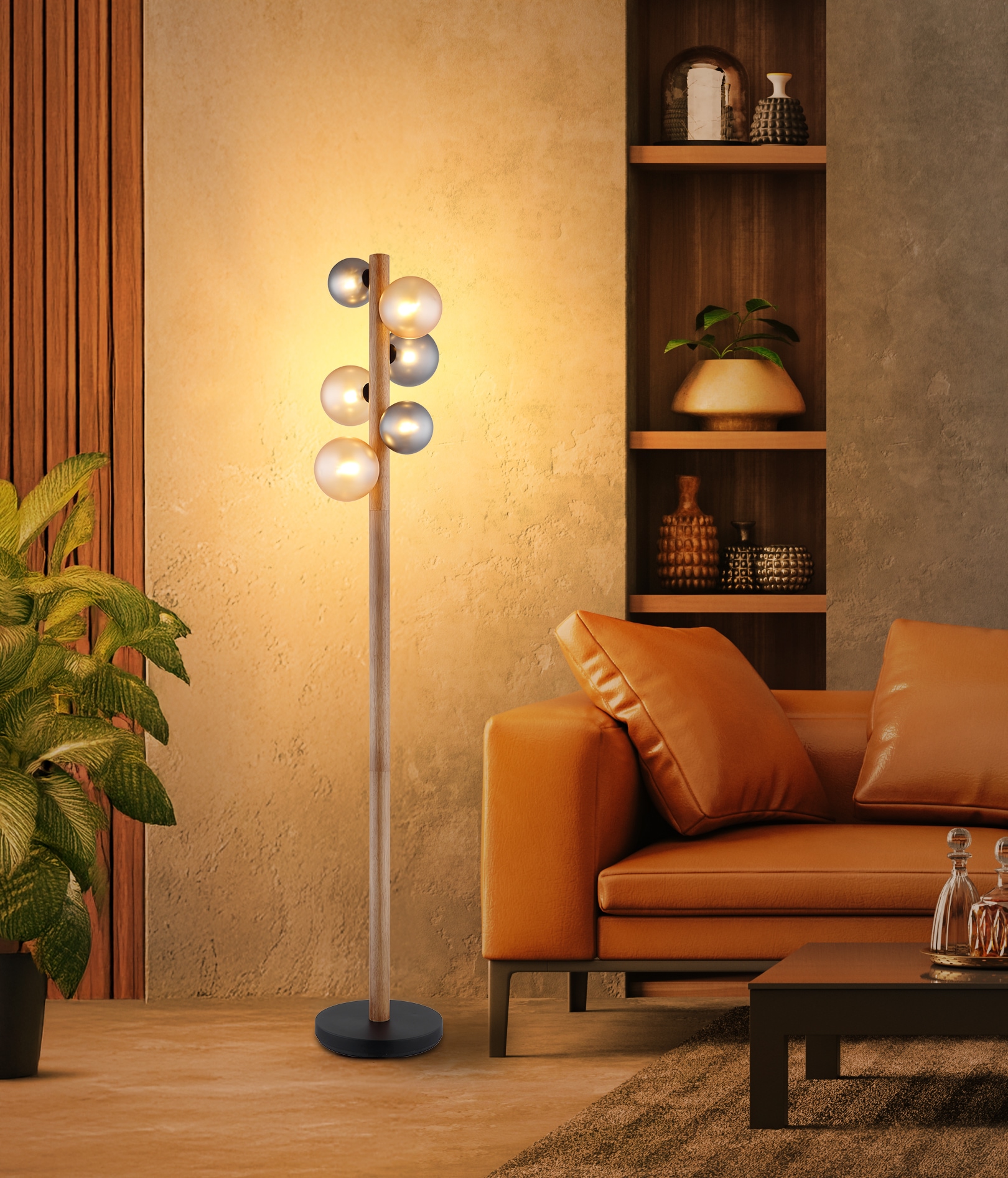 GLOBO LIGHTING Stehlampe »RIHA« G9 1 Stk.