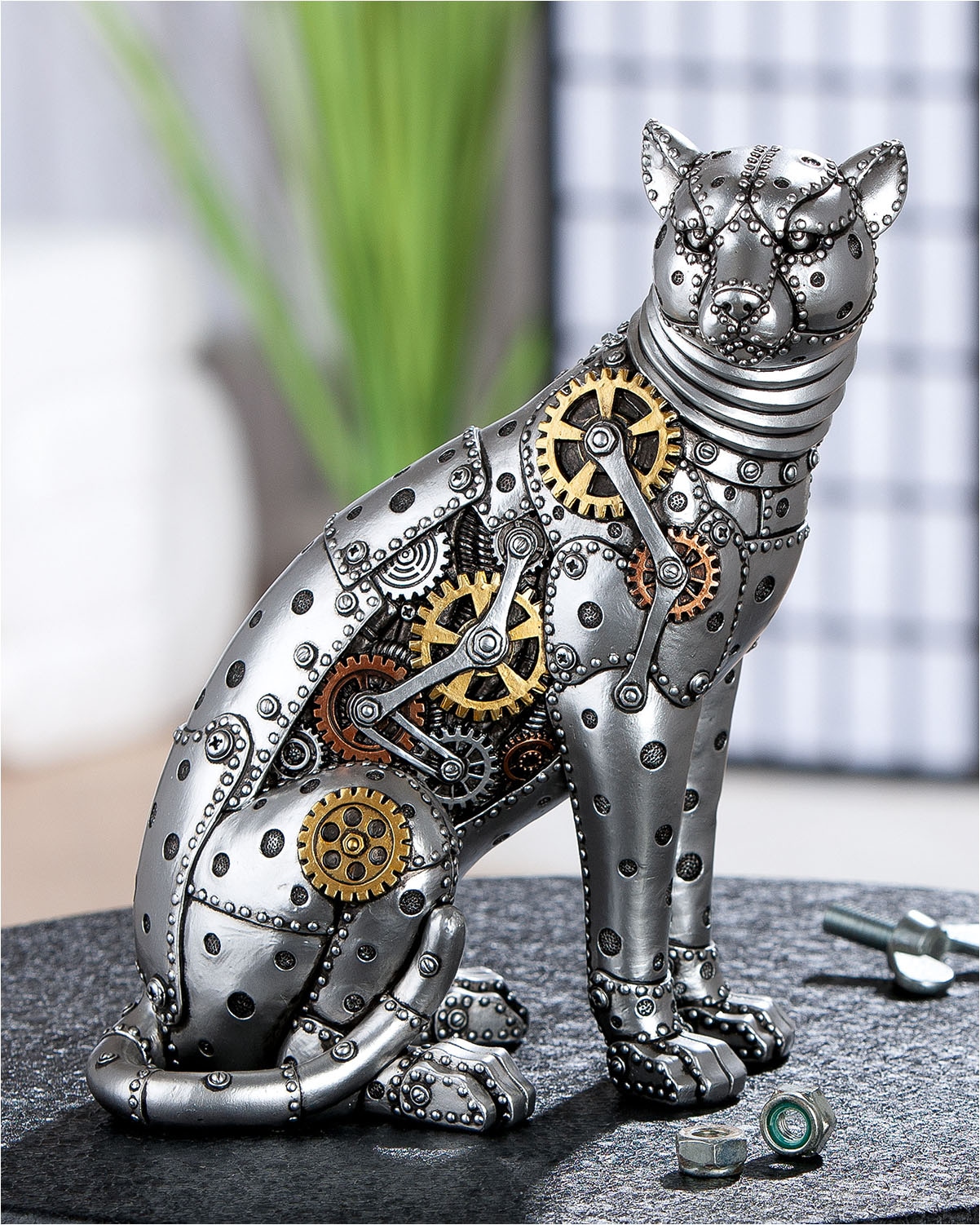 GILDE Skulptur »Figur Leopard Steampunk Leopard«