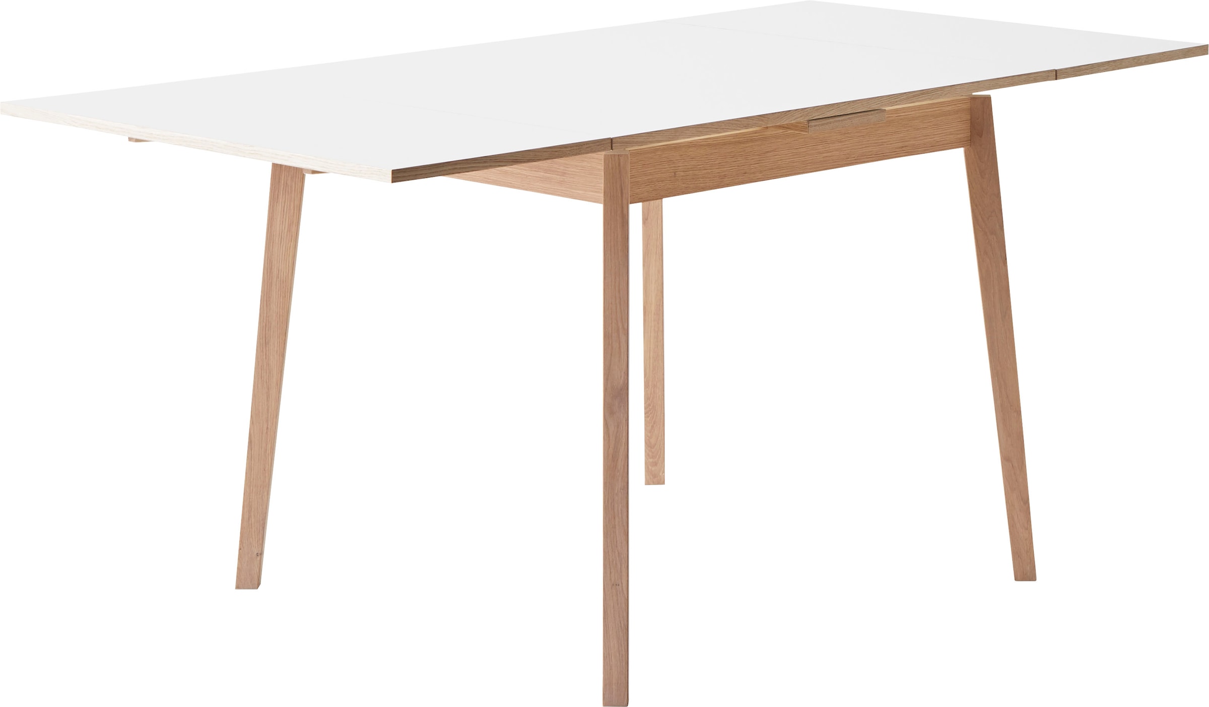 Hammel Furniture Esstisch »Basic Single, schnell innenliegende Einlegeplatten ausziehbar,«, 90(164)x90 cm, Melamin / Massivholz, stabiler dänische Design Tisch