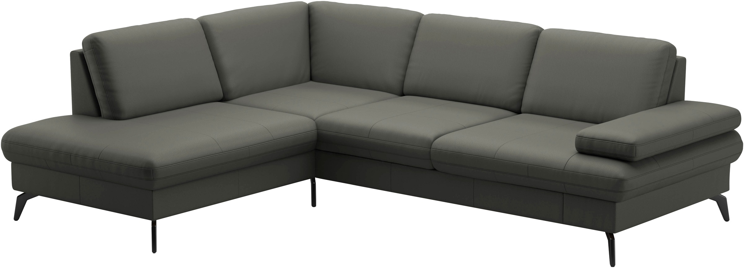 sit&more Ecksofa »Morris L-Form, inkl. Sitztiefenverstellung«, wahlweise mit Armteilverstellung, Bettfunktion & Bettkasten