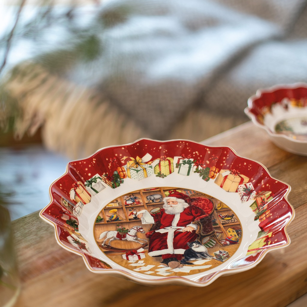 Villeroy & Boch Schale »Schale "Santa liest Wunschzettel" Toy's Fantasy ø 25 cm bunt« 1 tlg.