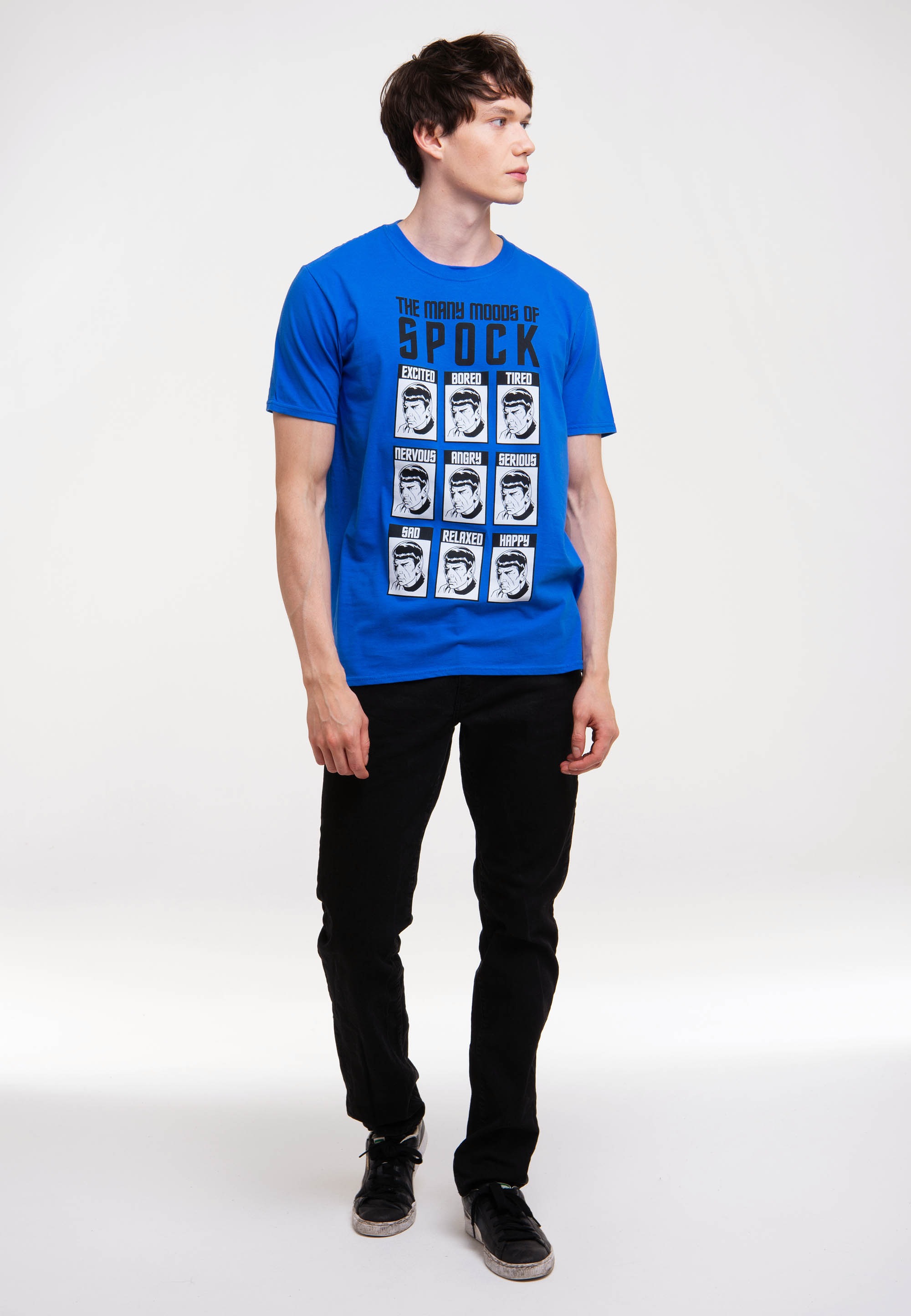 LOGOSHIRT T-Shirt »Star Trek - Moods of Spock«, mit großem Spock Moods-Logo