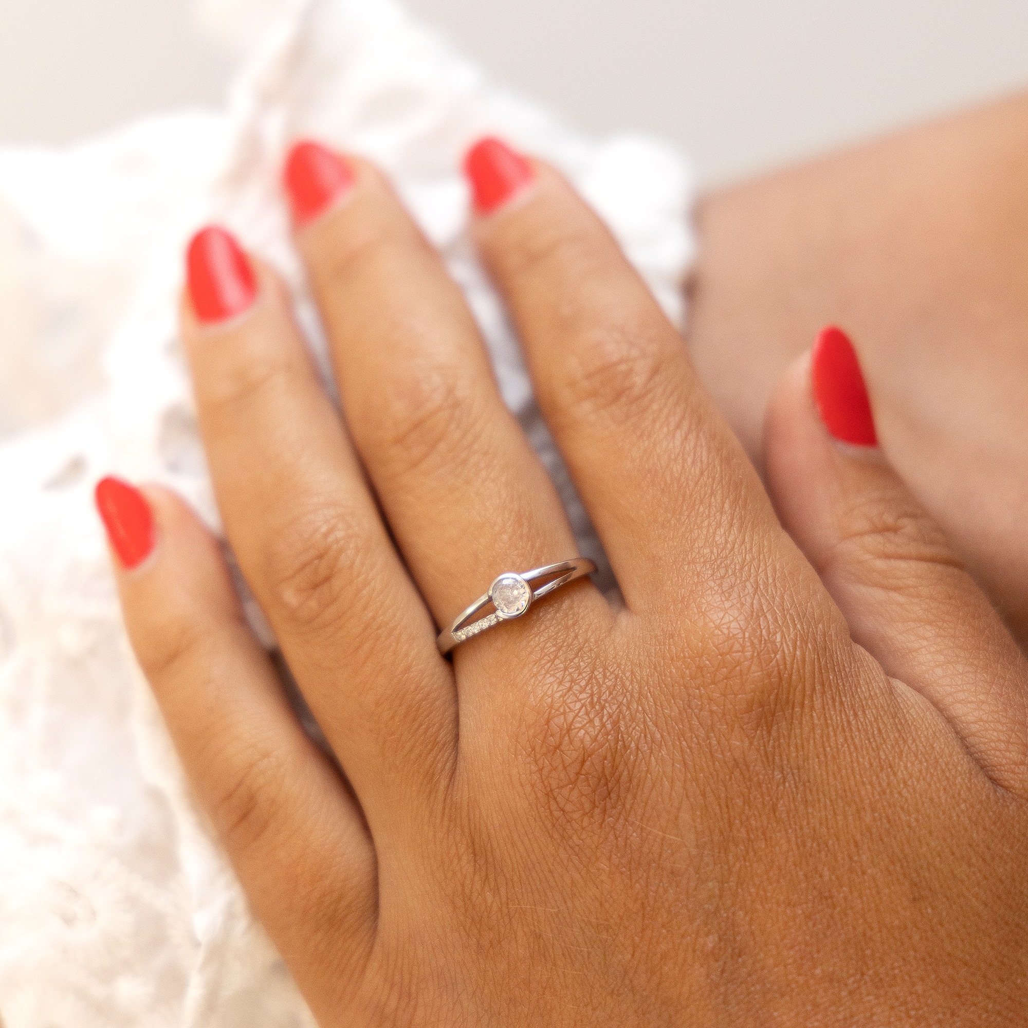 Fascination by Ellen K. Fingerring »Gold 375 mit Zirkonia weiß«