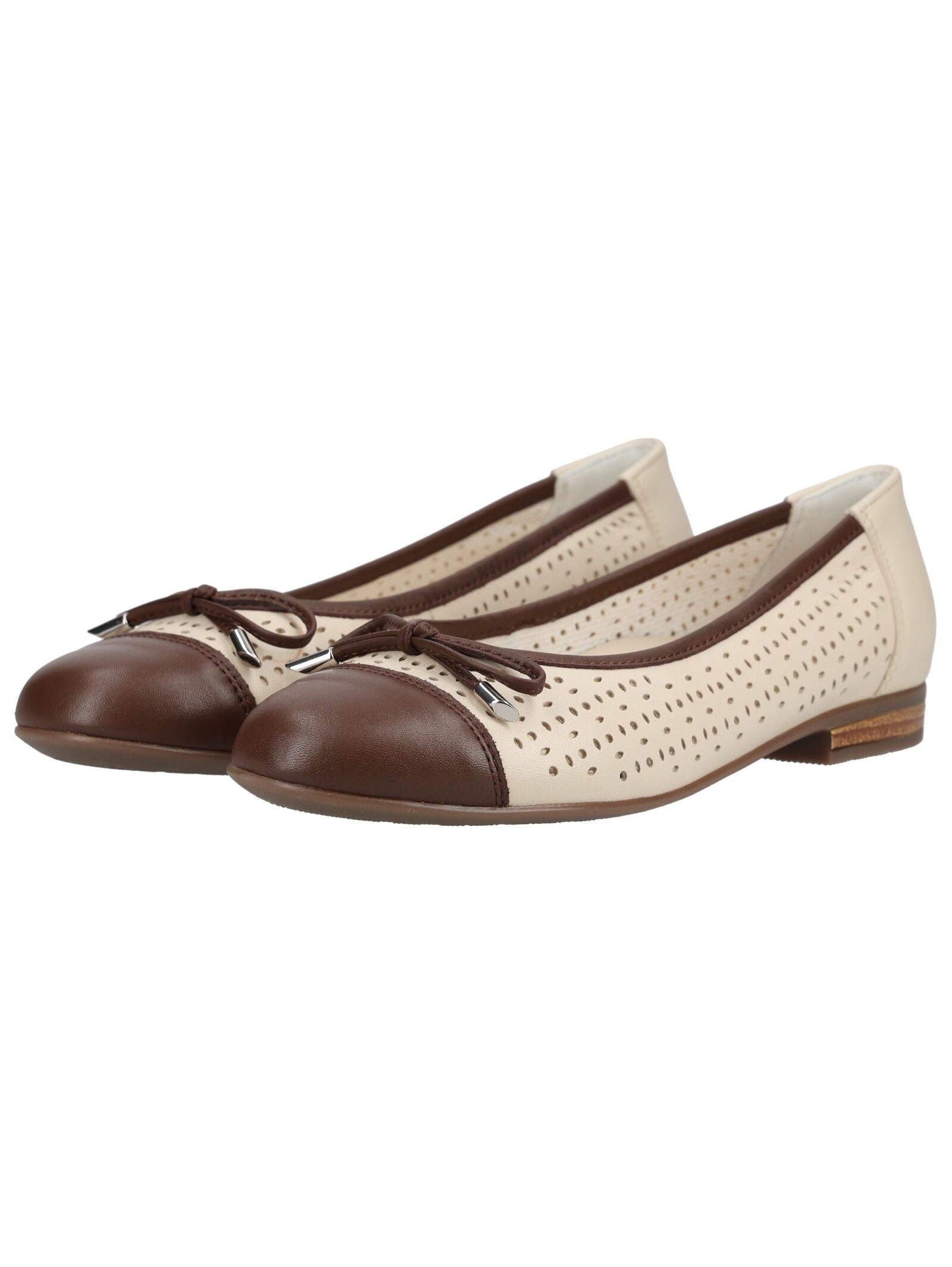 Ballerina ARA "Ara Ballerinas Glattleder", Damen, Gr. 40, mocca, Glattleder, Schuhe Ballerina 3