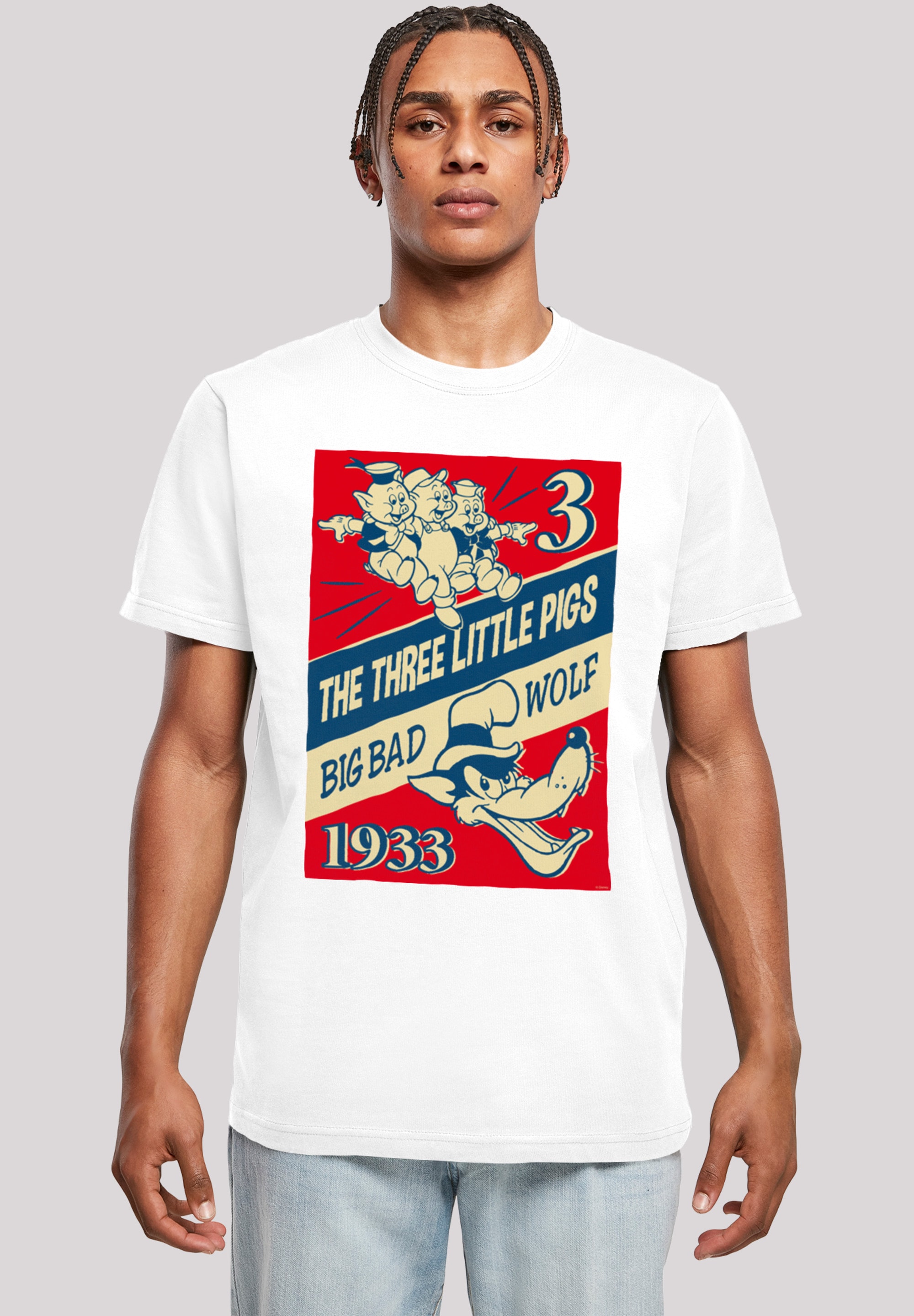F4NT4STIC Kurzarmshirt »F4NT4STIC Herren«, (1 tlg.)