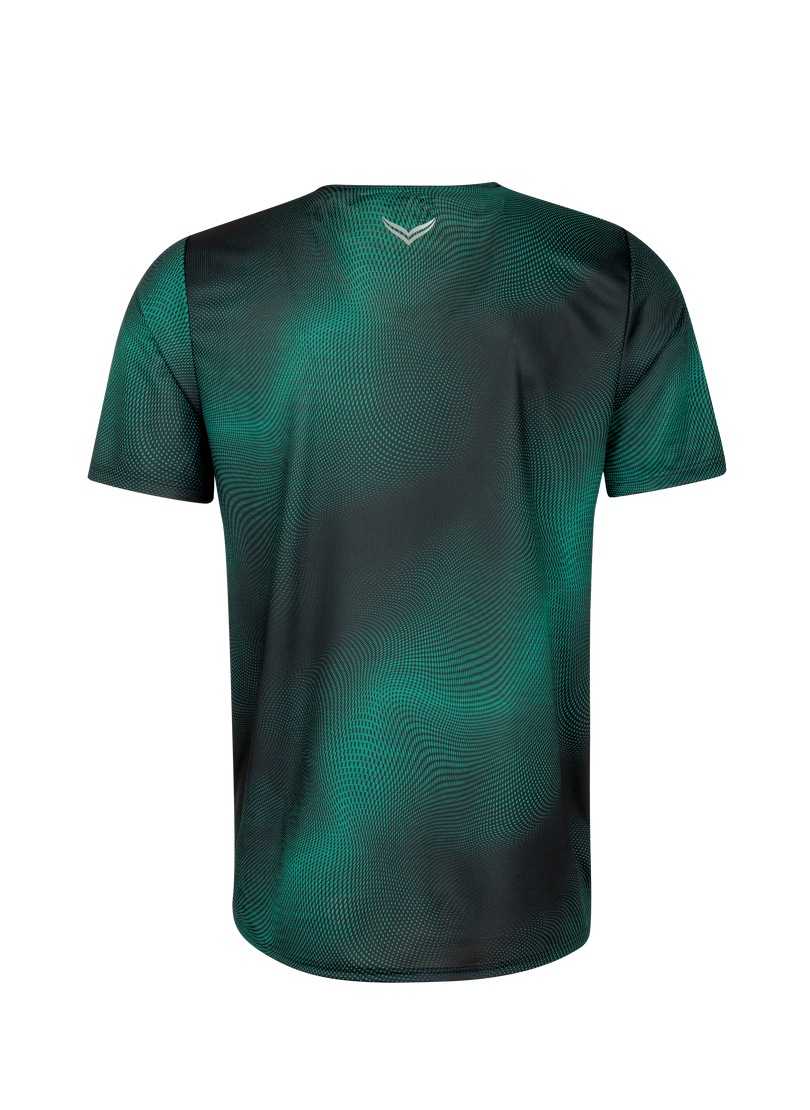 Trigema T-Shirt »TRIGEMA COOLMAX® Sportshirt mit modischem Druck«, (1 tlg.)