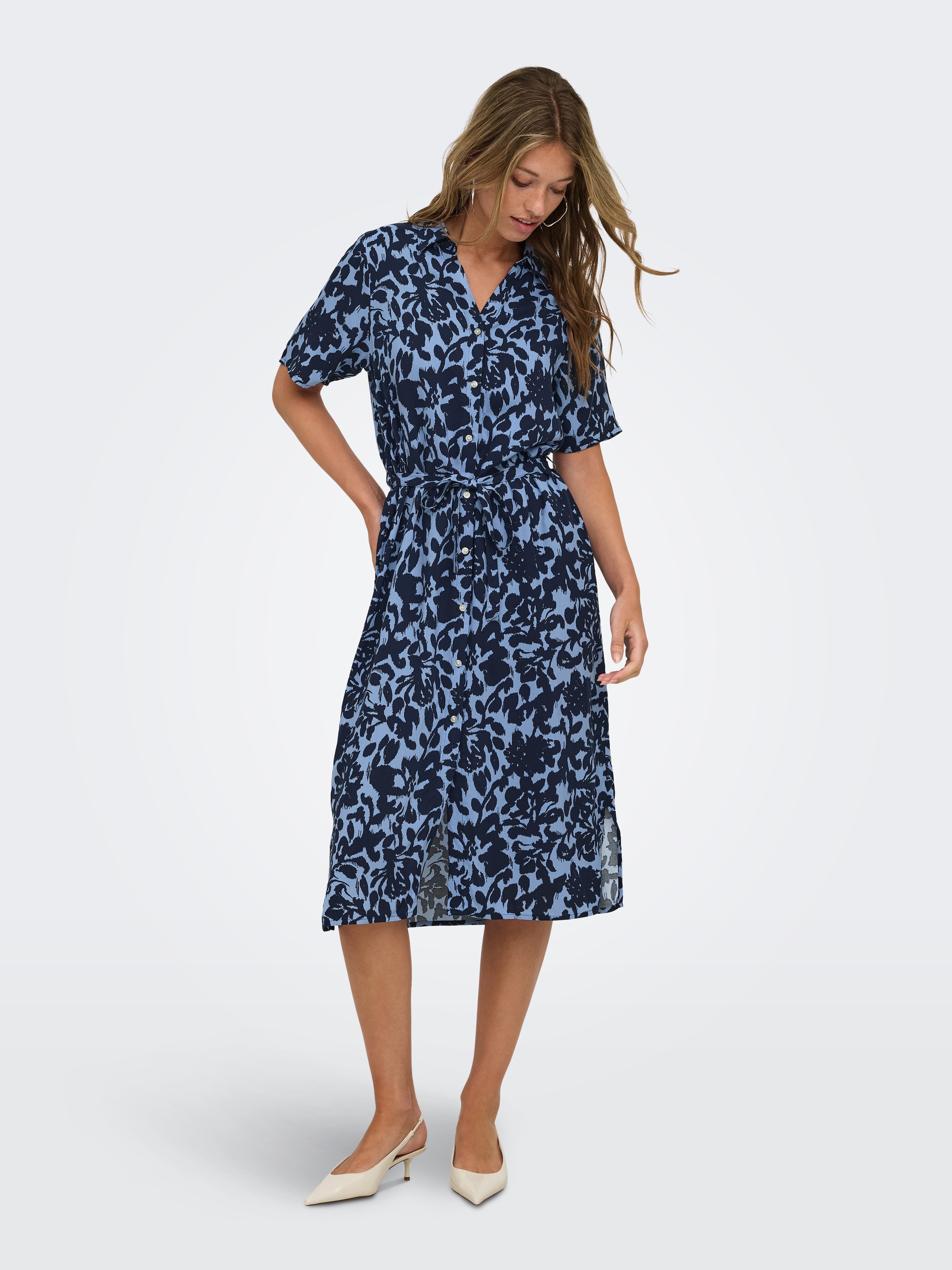 ONLY Hemdblusenkleid »ONLYASMIN S/S SHIRT DRESS WVN NOOS«