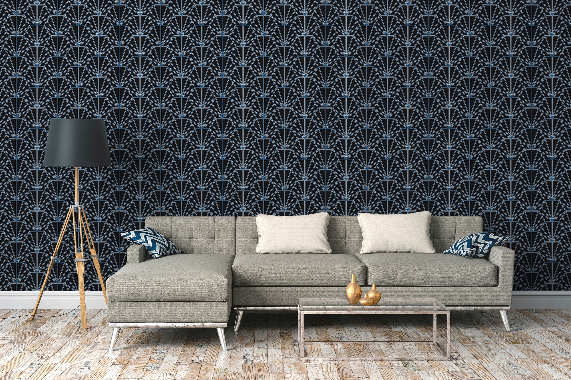 Daniel Hechter Vliestapete, grafisch-geometrisch-gemustert, Designertapete Tapete Geometrisch Tapeten Wohnzimmer Schlafzimmer Flur