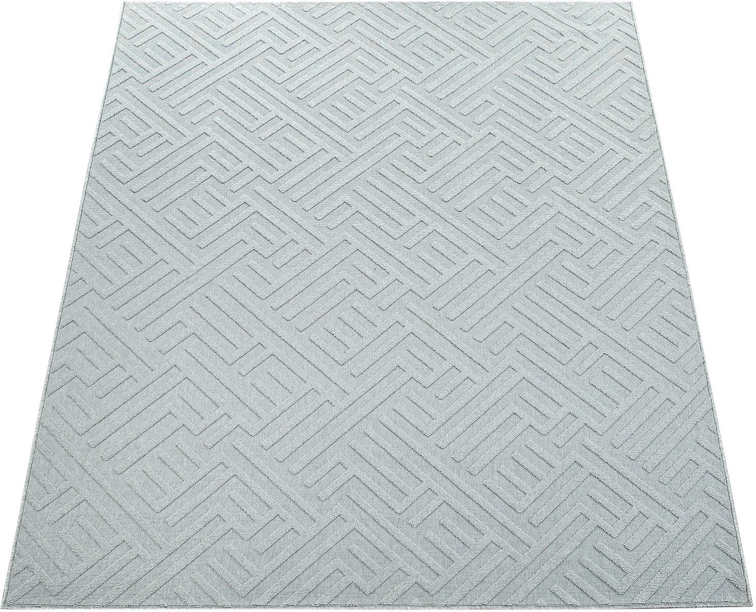 Paco Home Teppich "Namur 326" rechteckig 4 mm Höhe Kurzflor, Uni-Farben, mo günstig online kaufen