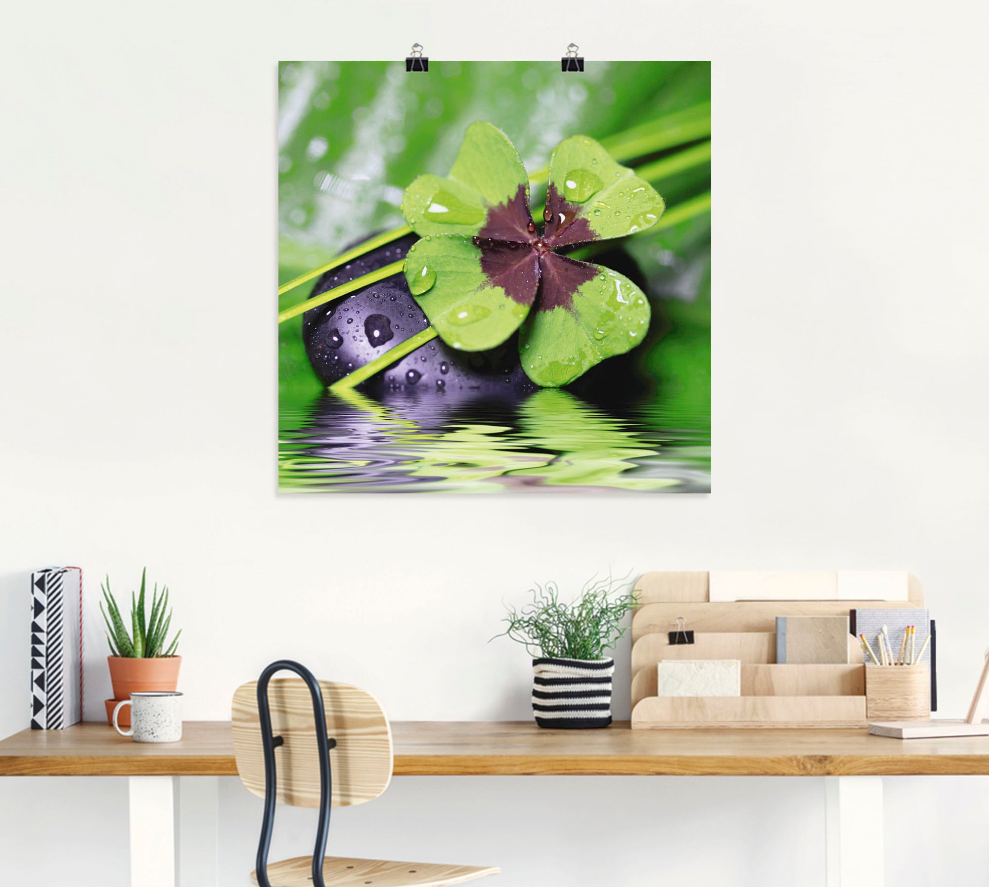 Artland »Glücksklee... Entspann mal wieder« Zen 1 Stk. tlg. ohne Rahmen