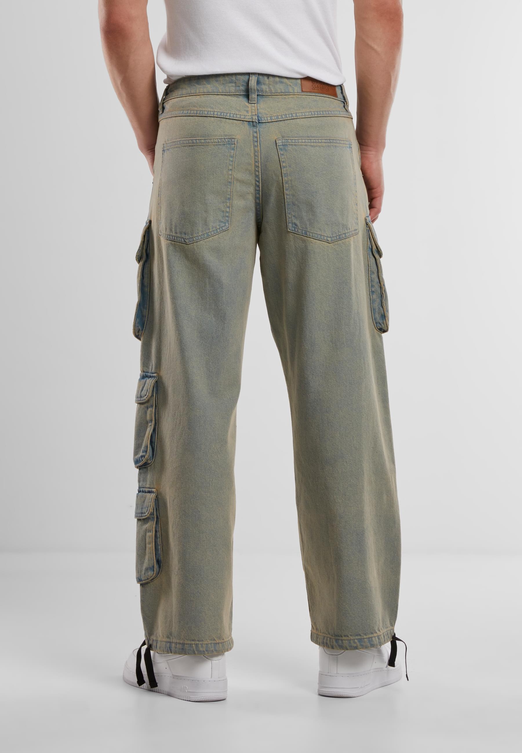URBAN CLASSICS Cargohose »Urban Classics Multi Pocket Denim Cargo«, (1 tlg.)