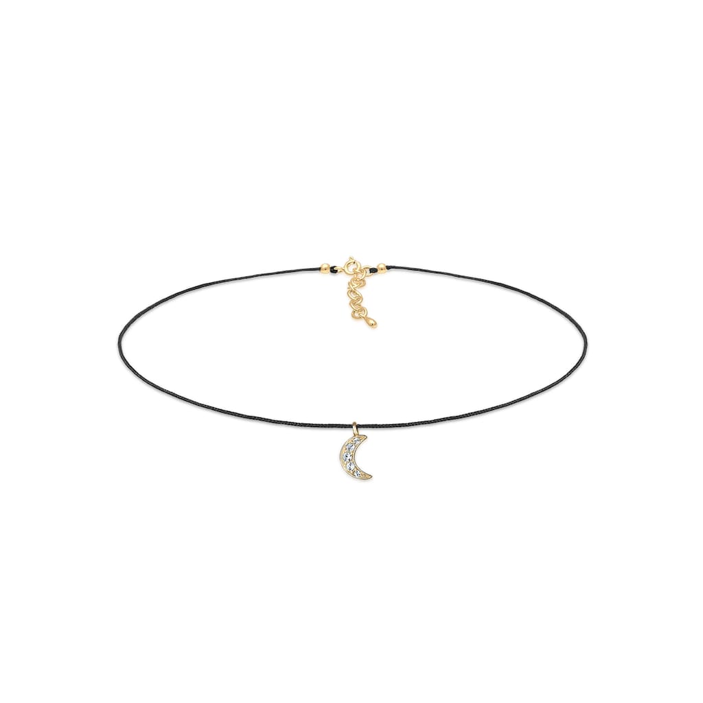 Elli Collier »Choker Halbmond Kristalle Silber«