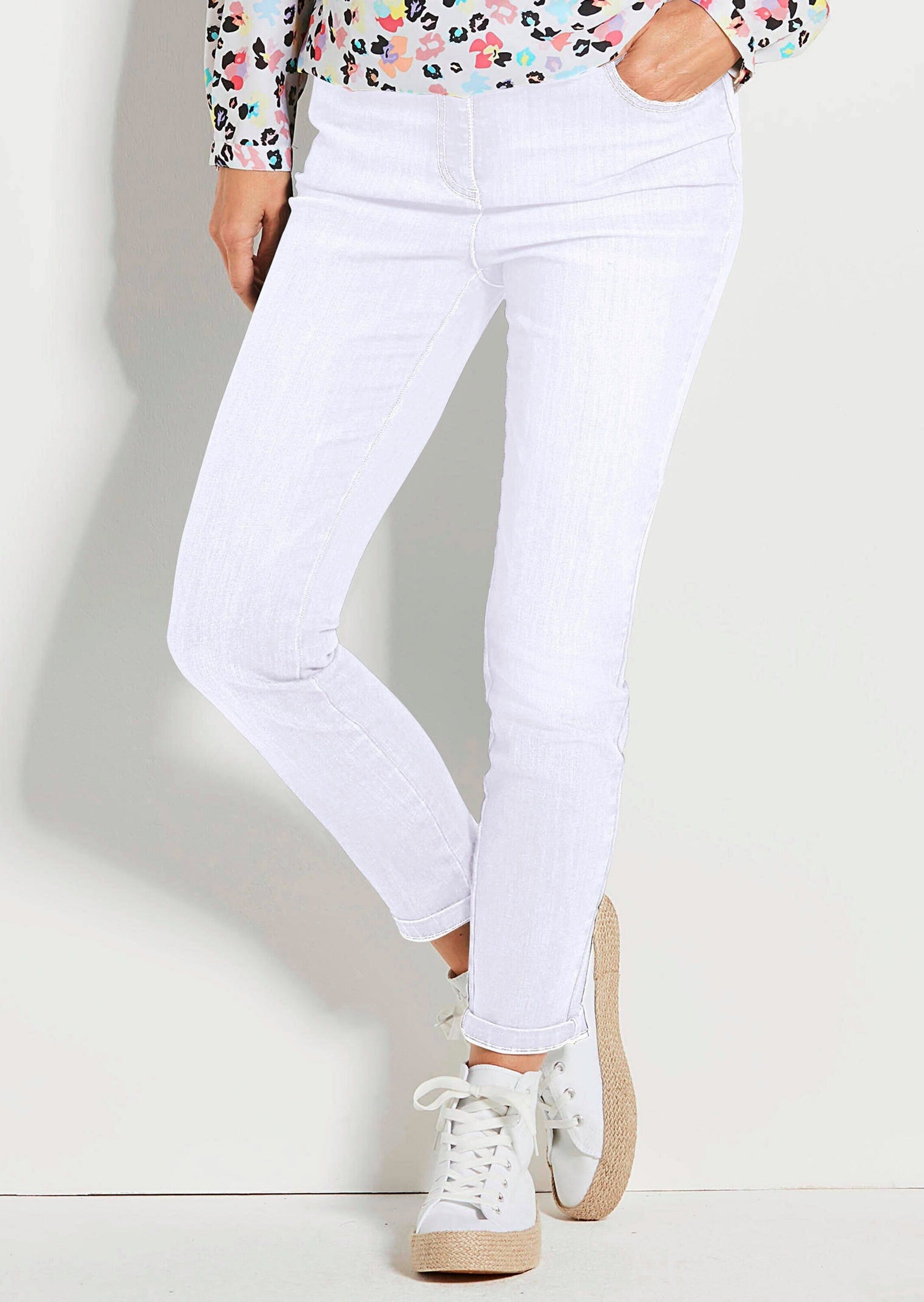 GOLDNER 7/8-Hose »Kurzgröße Slim Fit Jeans BELLA  mit Dehnbund«