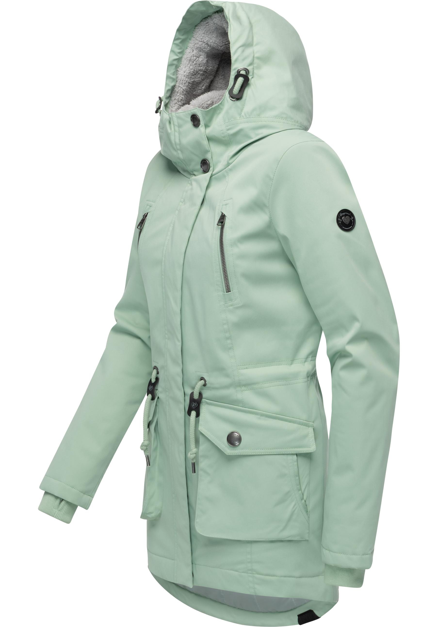 Ragwear Kurzmantel "Ellsa YOUMODO" Winterparka mit auffälligen Taillenzugko günstig online kaufen