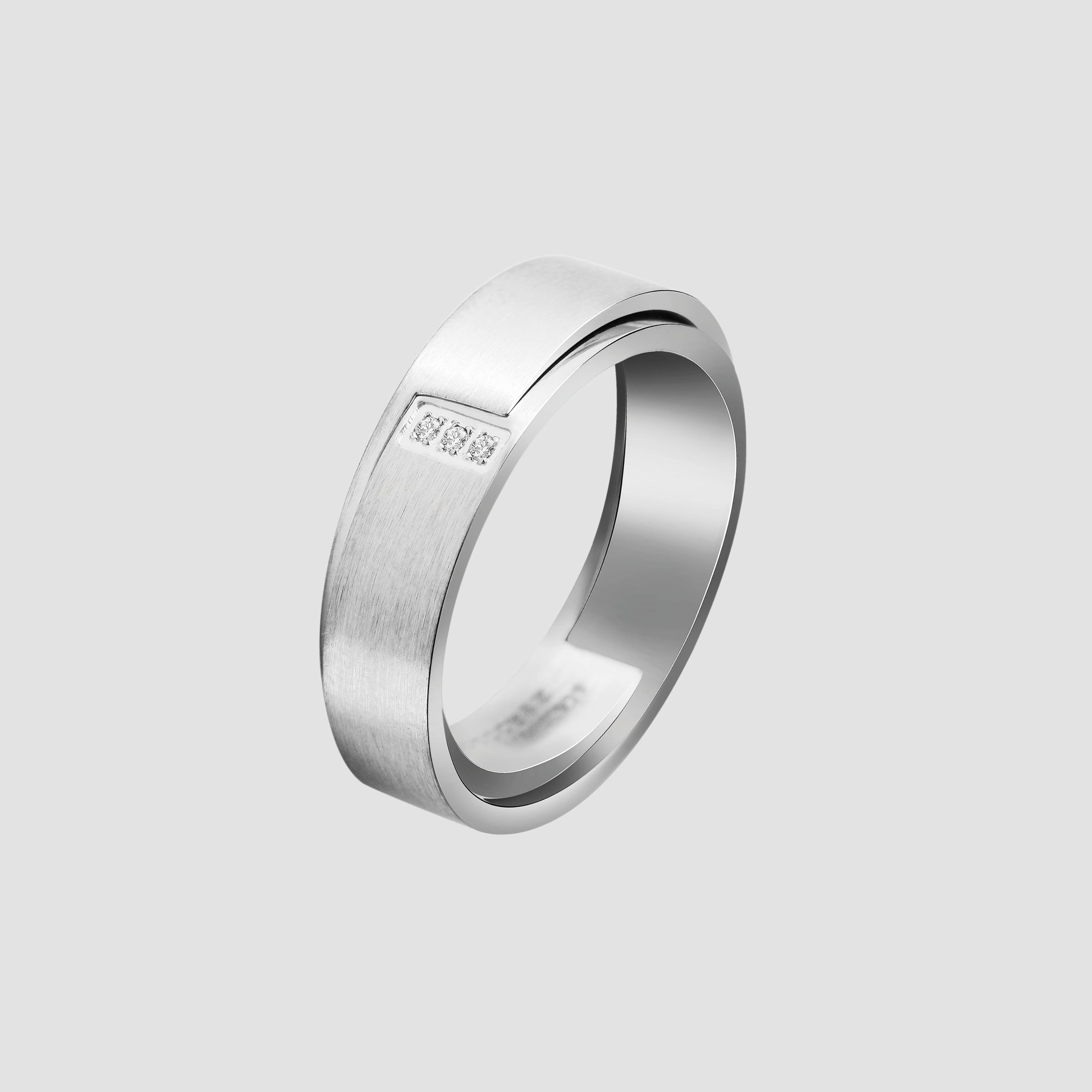 Adelia´s Fingerring »Damen Ring aus Edelstahl mit Strass Steinchen«