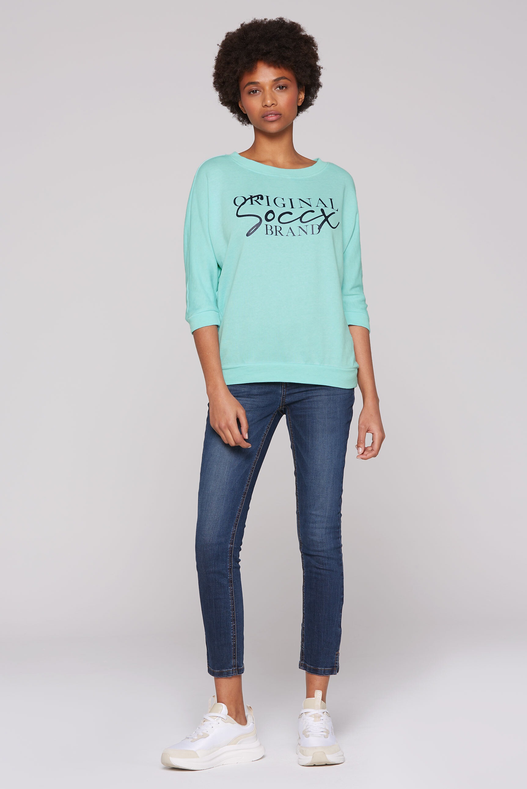SOCCX Sweater, mit Fledermausärmeln