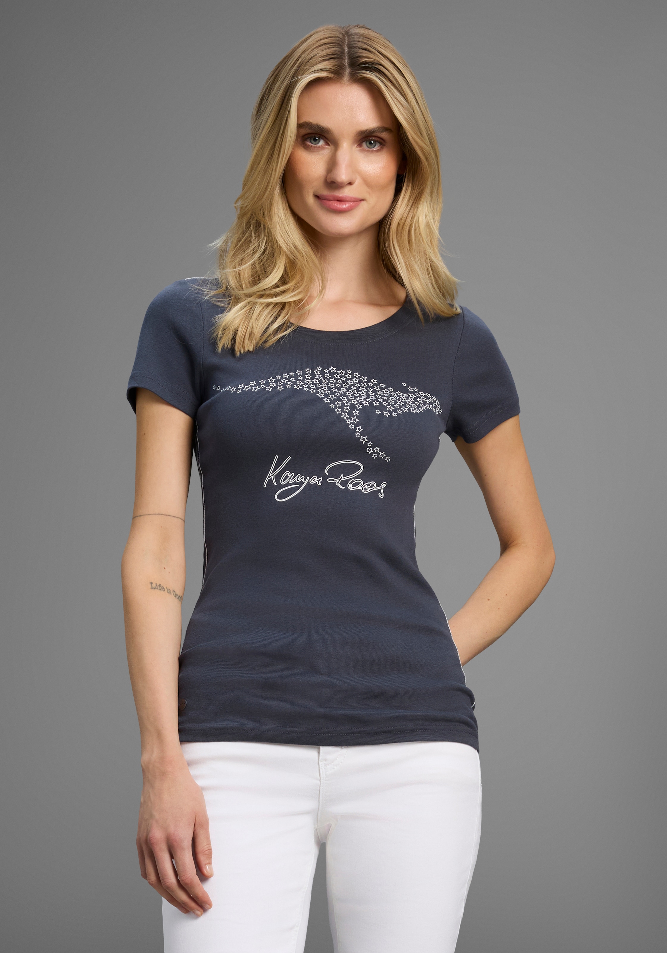 KangaROOS T-Shirt, Kurzarm, sehr figurbetonte Passform