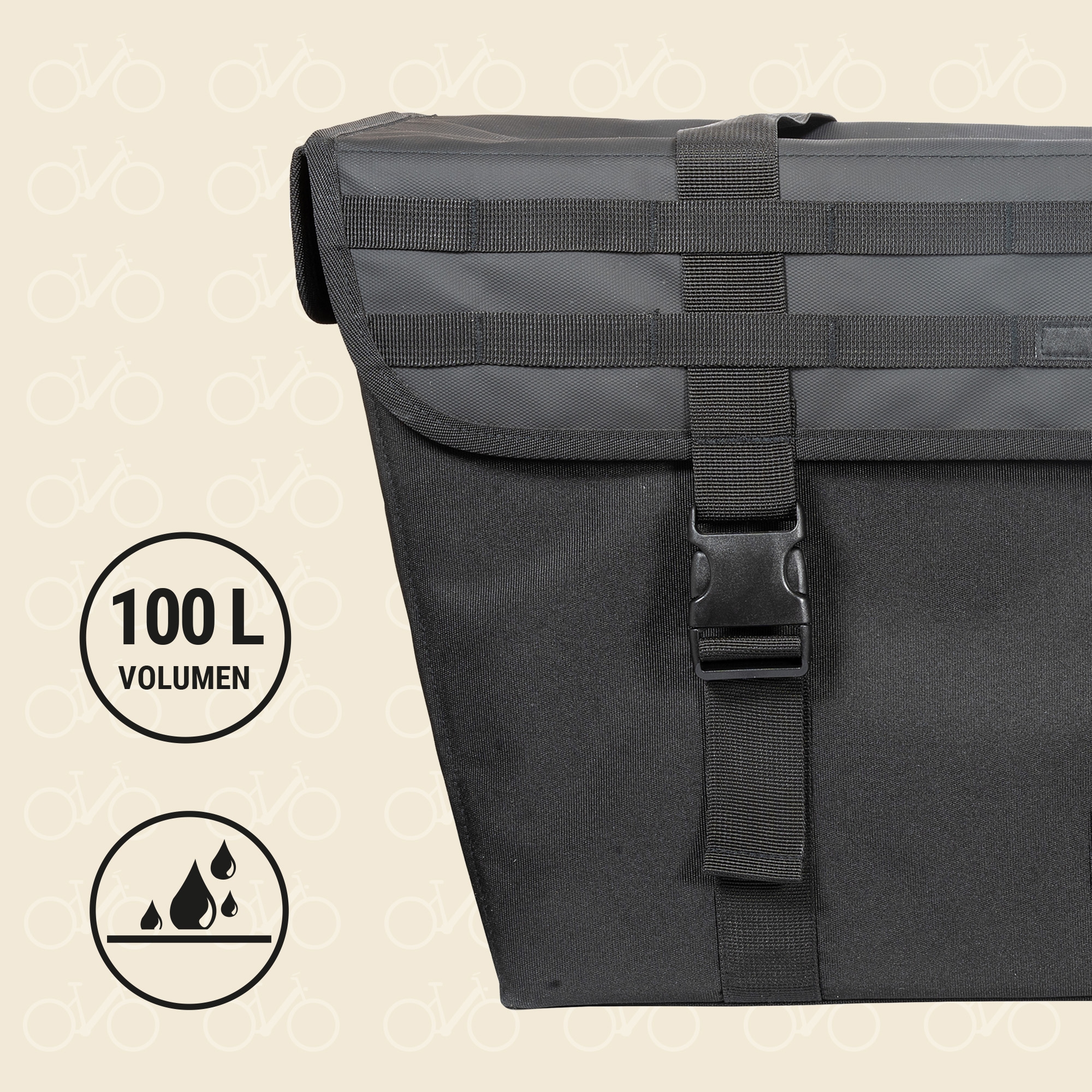 Prophete Fahrradtasche »Doppelpacktasche Longtail«