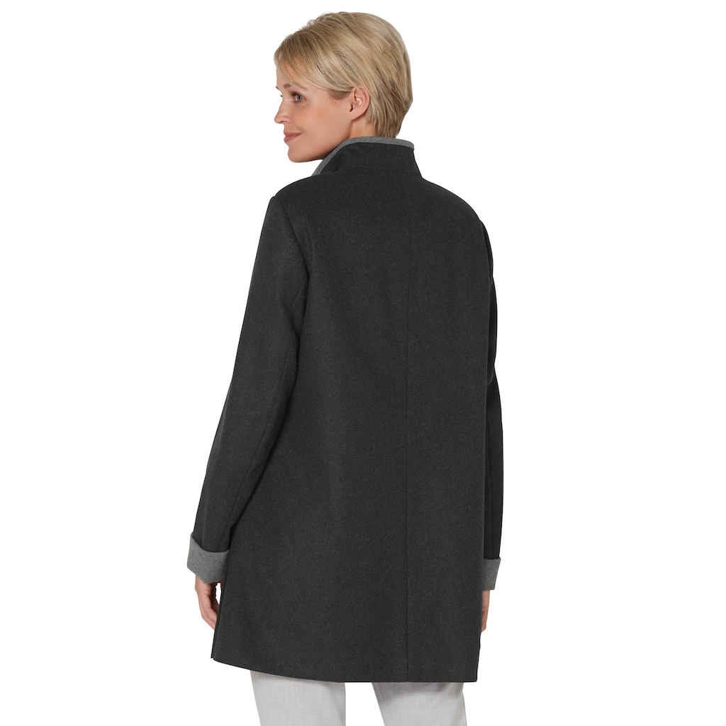 Classic Wolljacke, ohne Kapuze